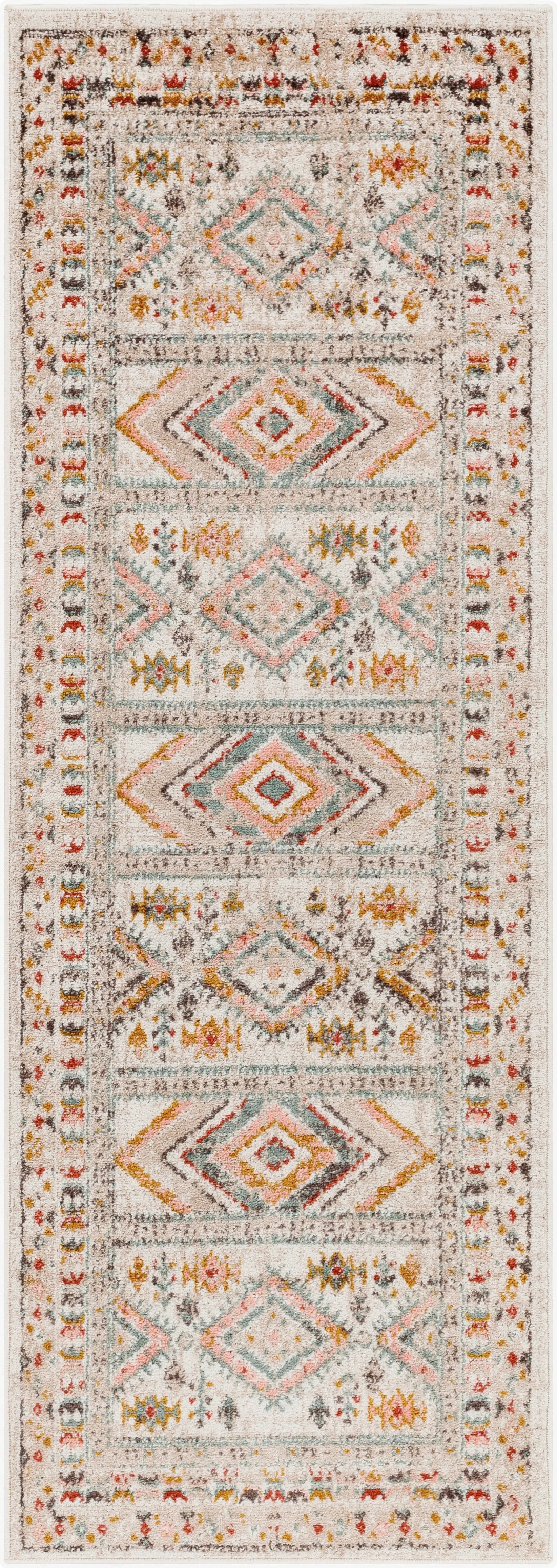 Ankara AKR-2336 Dusty-Pink Area Rug by LIVABLISS