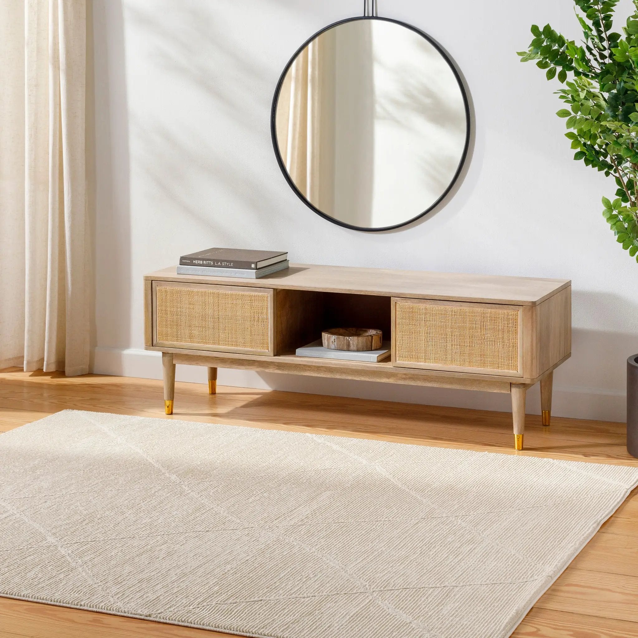 Alder ALD-2300 Cream Area Rug by LIVABLISS