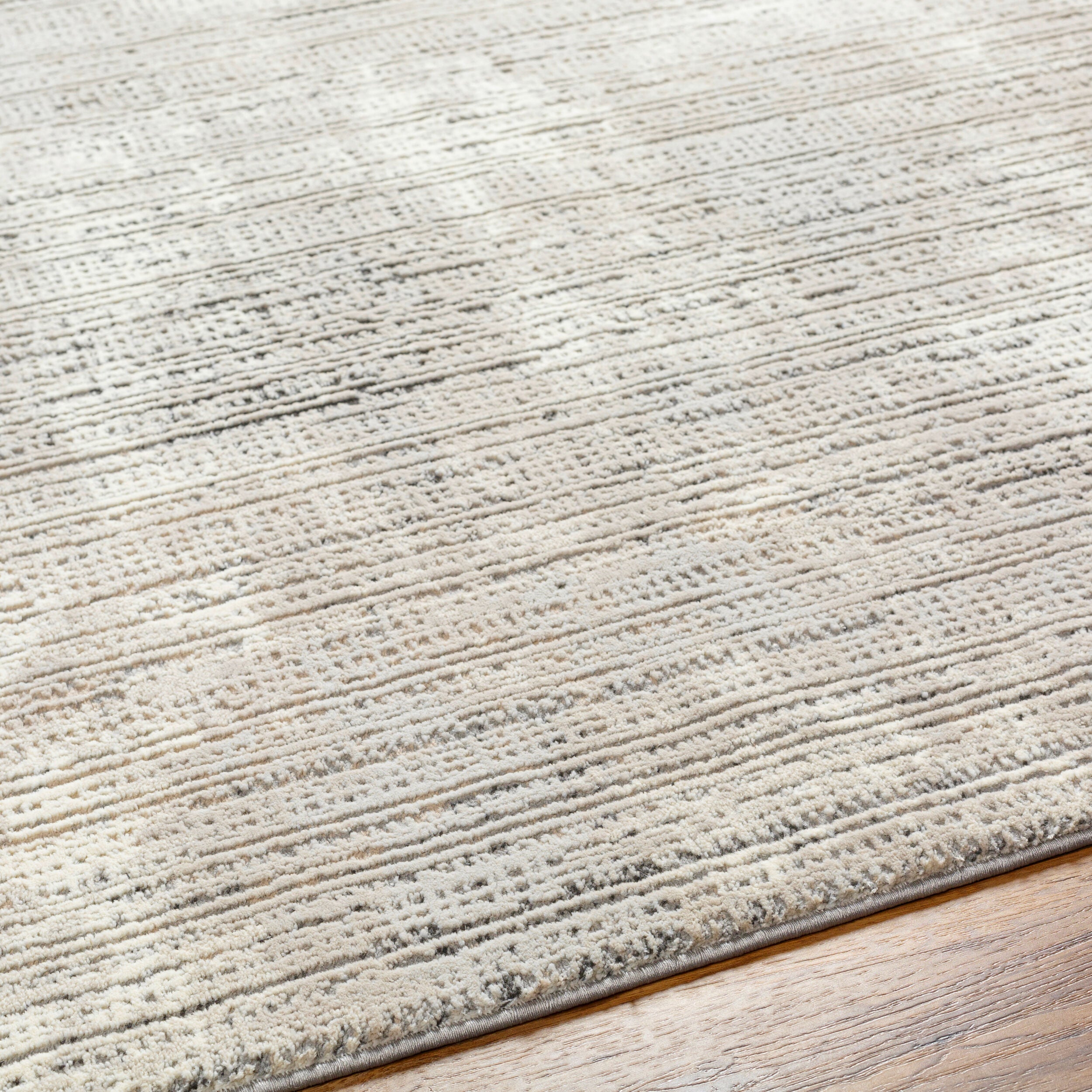 Surya Alder ALD-2309 Taupe Machine Washable Area Rug by LIVABLISS