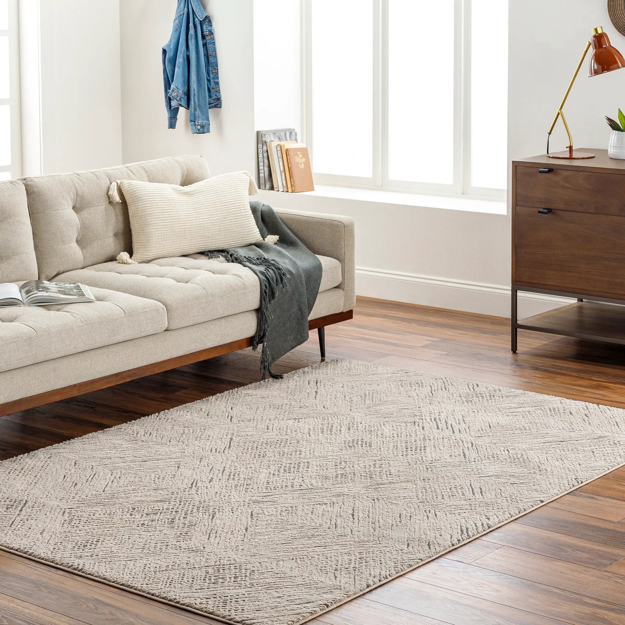 Alder ALD-2313 Taupe Area Rug by LIVABLISS