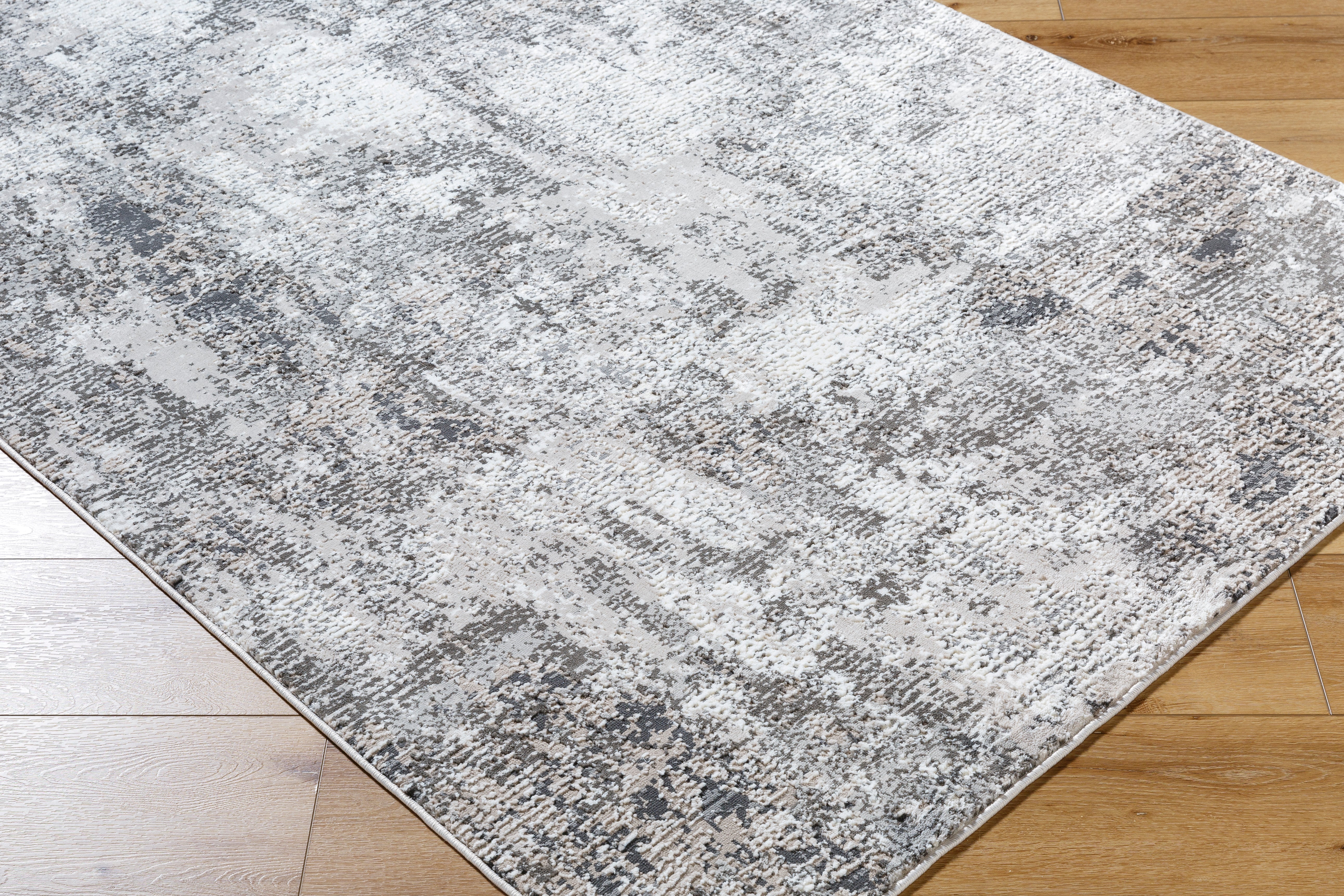 Surya Alder ALD-2319 Taupe Machine Washable Area Rug by LIVABLISS