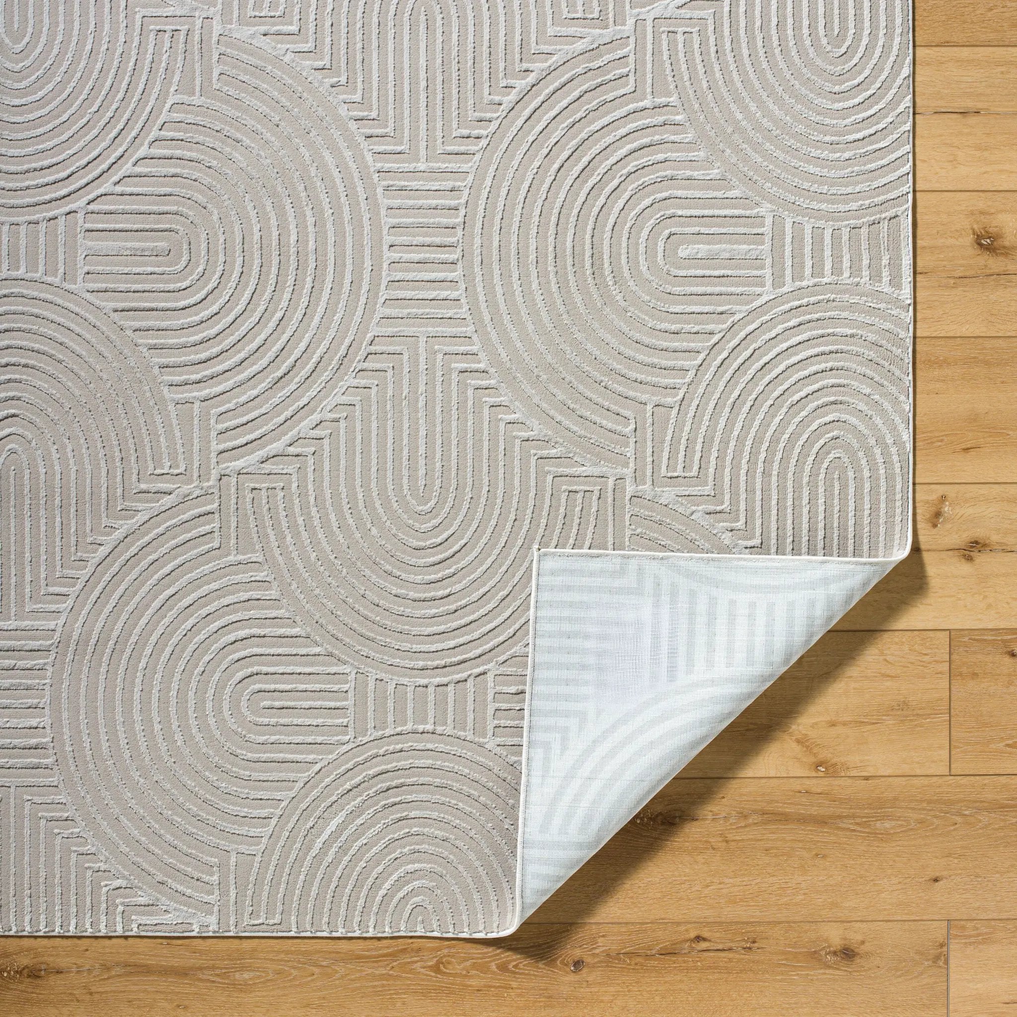Alder ALD-2324 Taupe Area Rug by LIVABLISS