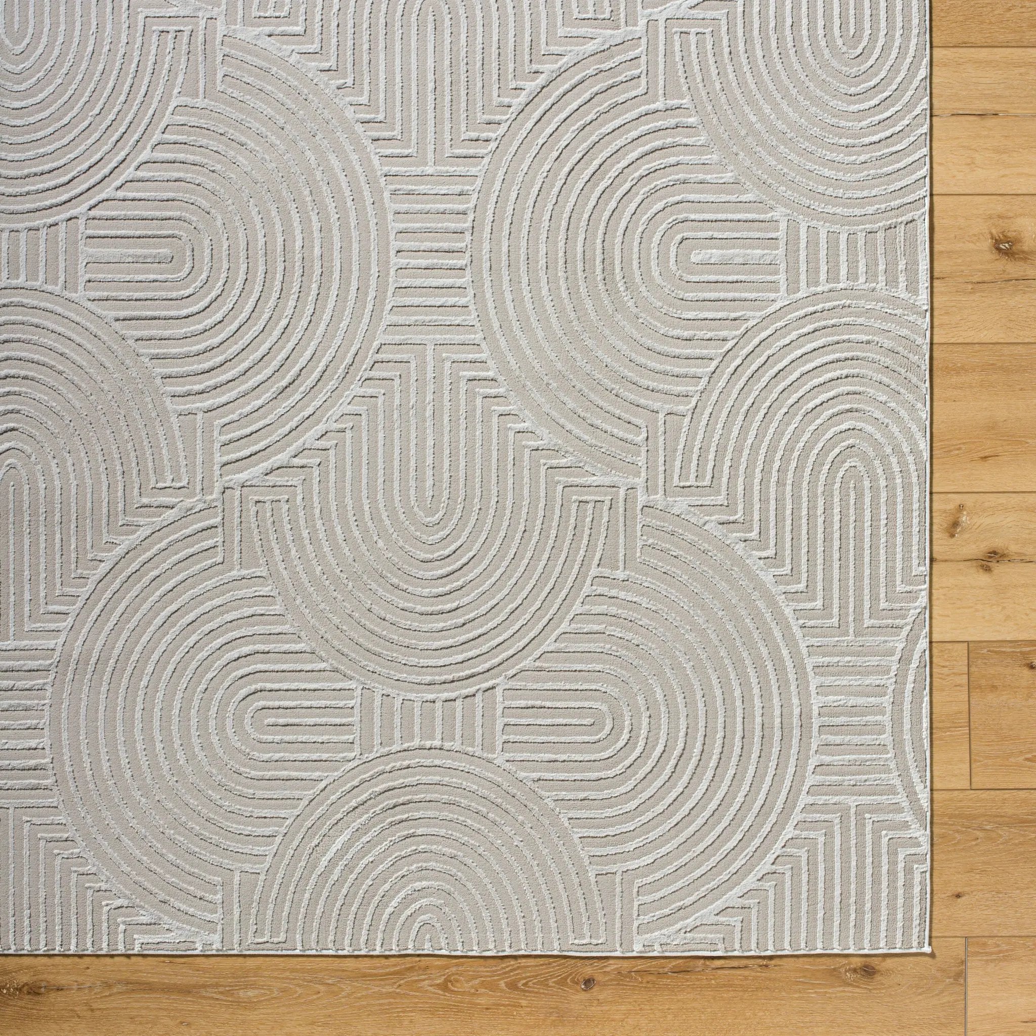 Alder ALD-2324 Taupe Area Rug by LIVABLISS