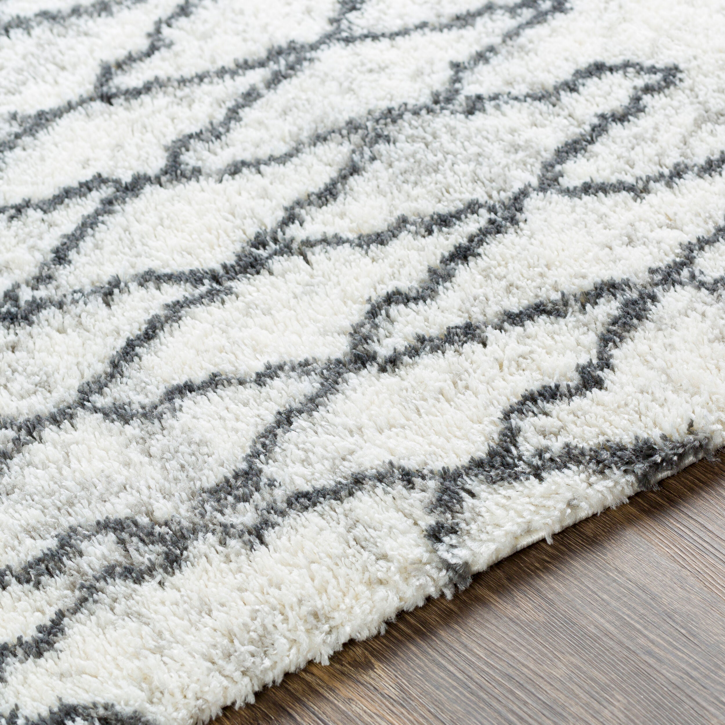 Surya Aliyah Shag ALH-2311 Gray Area Rug by LIVABLISS