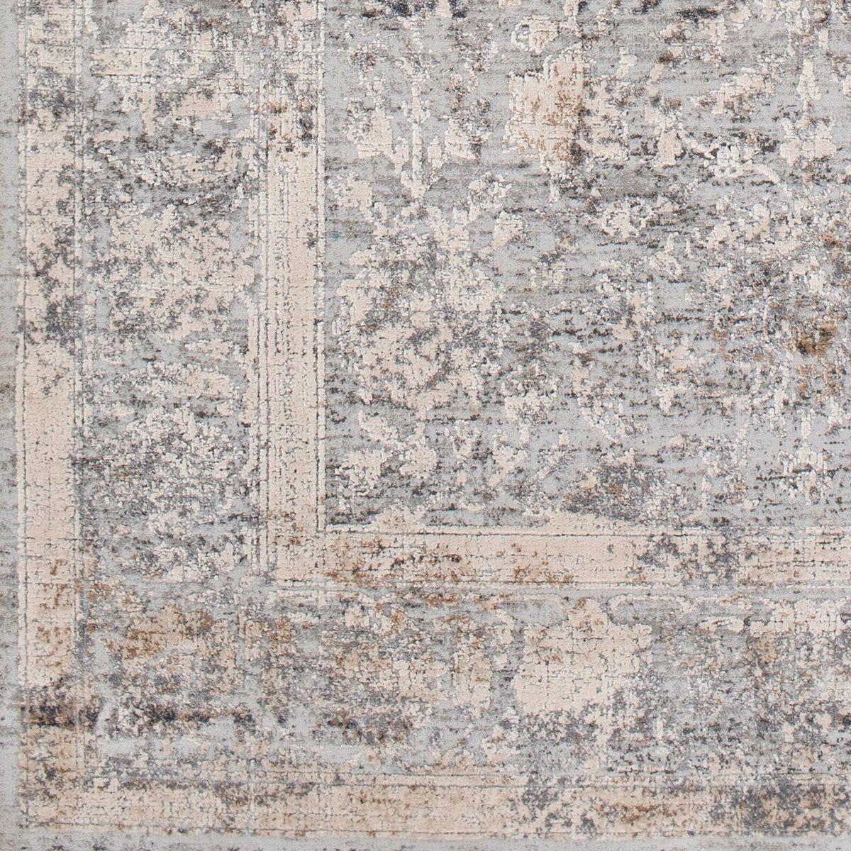 Alpine ALP-2307 Light-Gray Area Rug by LIVABLISS