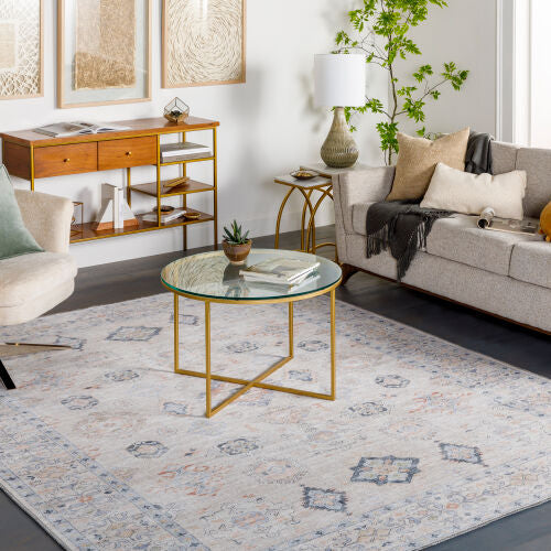 Surya Alanya ALY-2302 Beige Machine Washable Area Rug by LIVABLISS