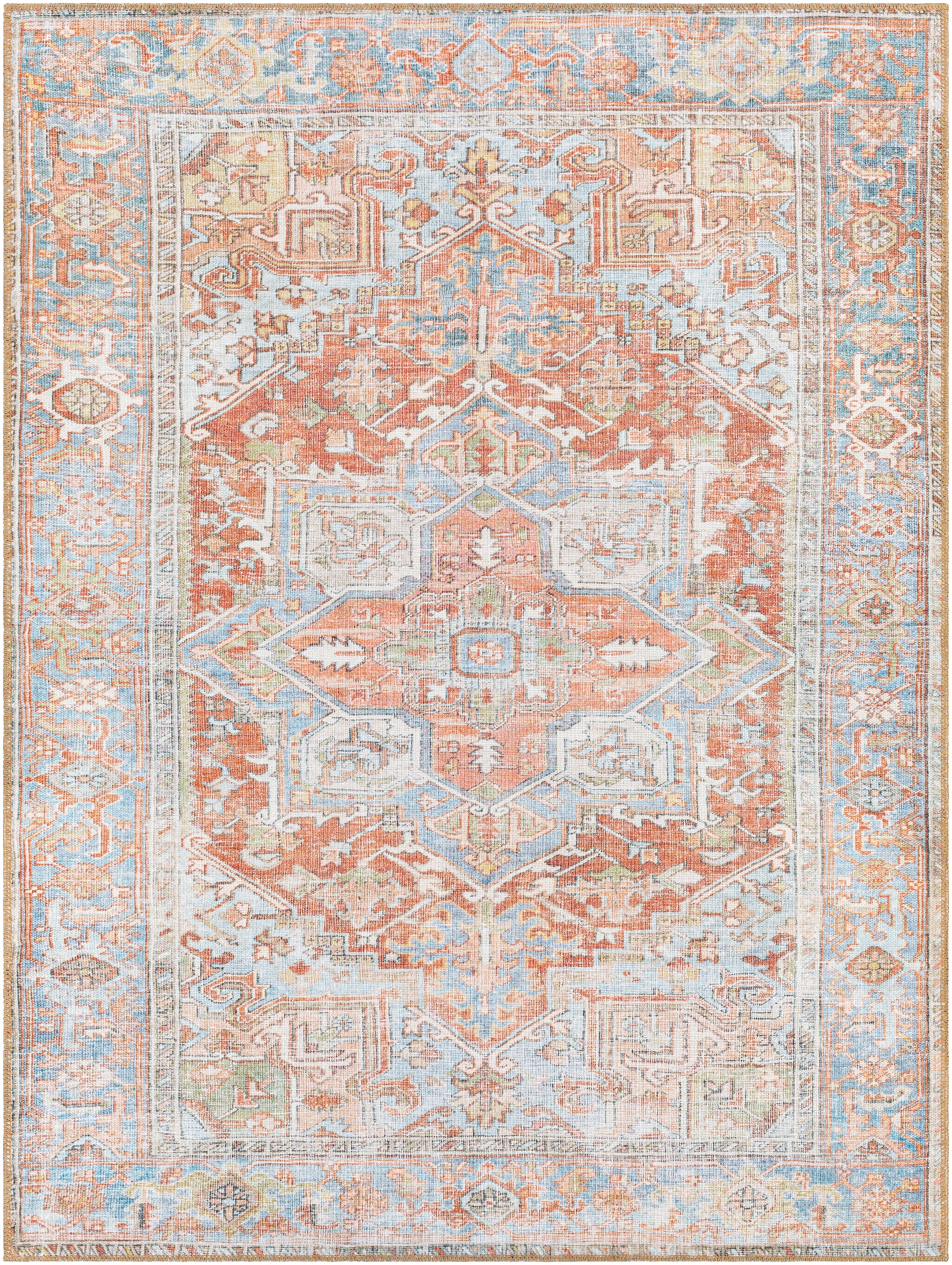 Surya Alanya ALY-2305 Brown Machine Washable Area Rug by LIVABLISS