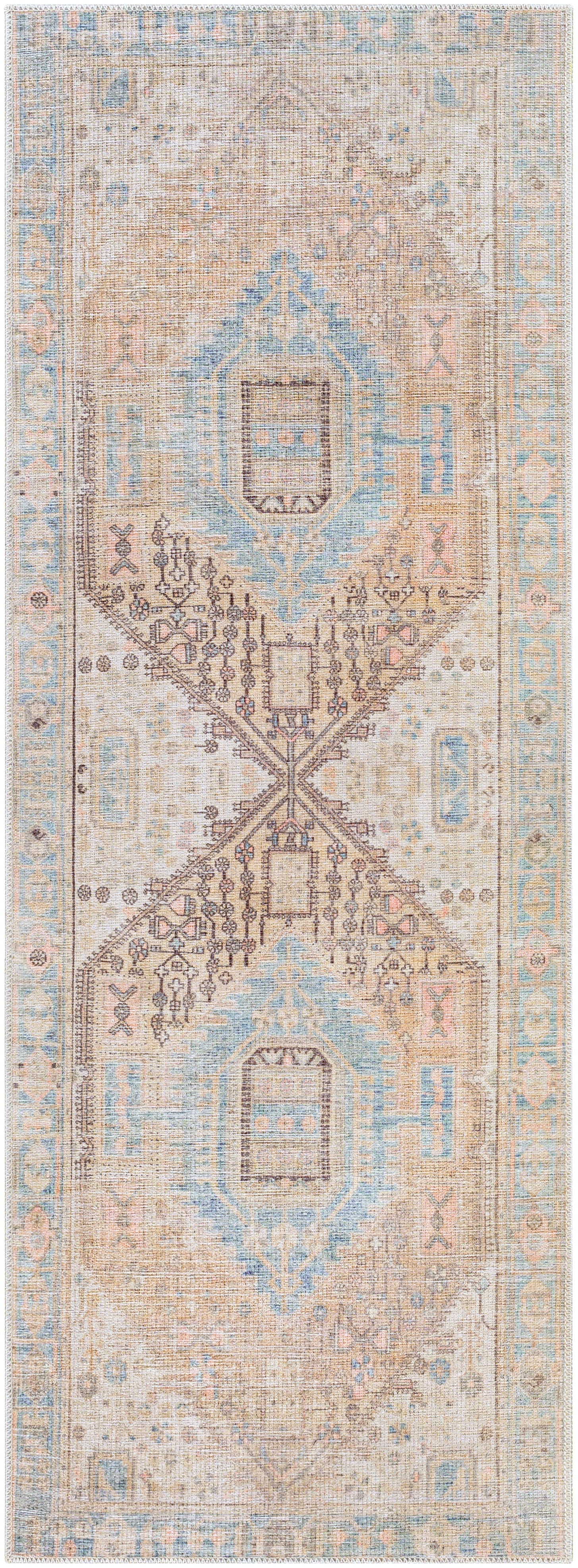 Surya Alanya ALY-2306 Beige Machine Washable Area Rug by LIVABLISS