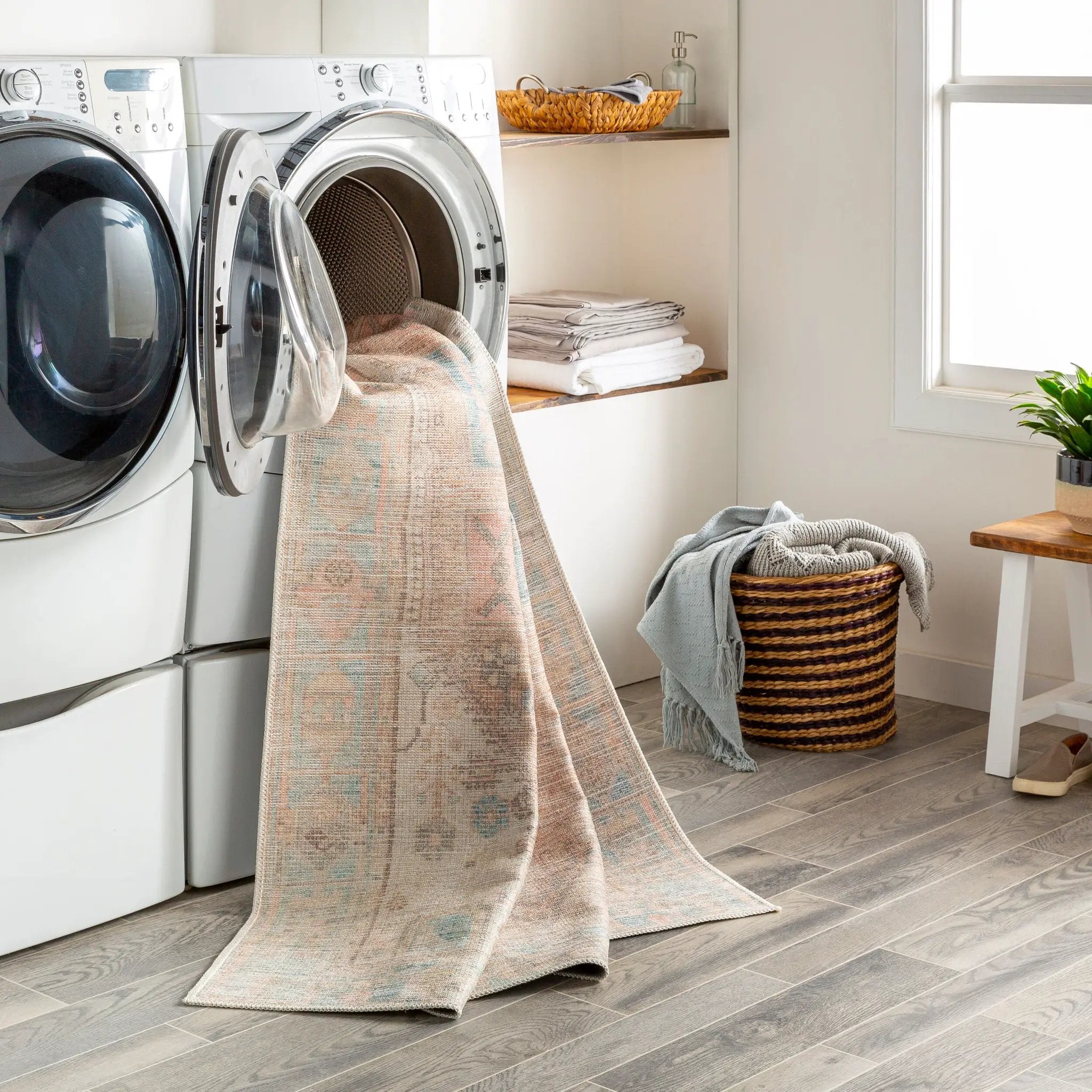 Surya Alanya ALY-2306 Beige Machine Washable Area Rug by LIVABLISS