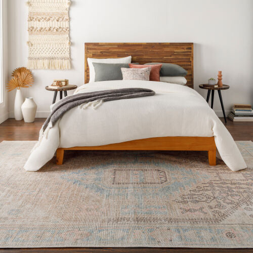 Surya Alanya ALY-2306 Beige Machine Washable Area Rug by LIVABLISS