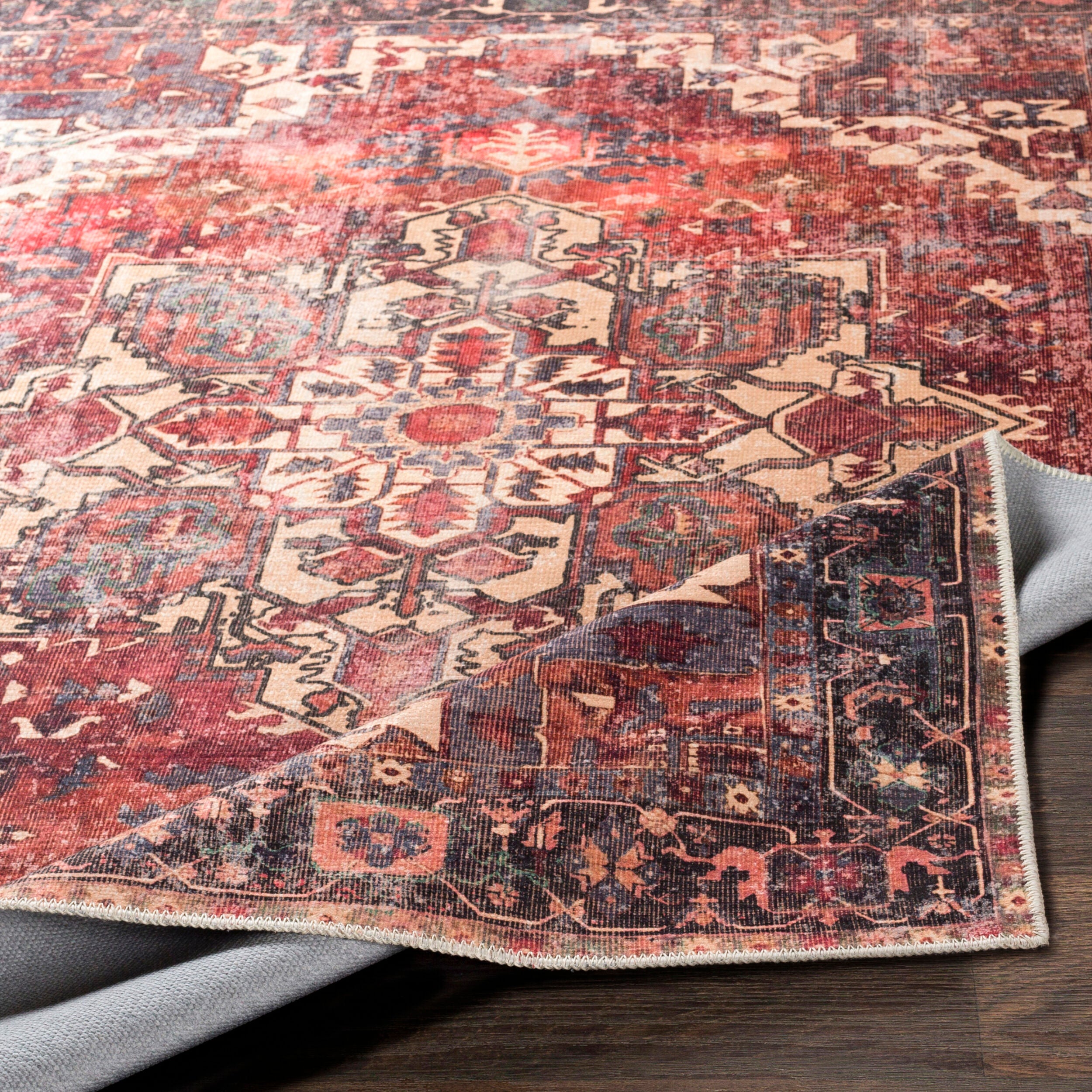 Surya Amelie AML-2308 Brown Machine Washable Area Rug by LIVABLISS