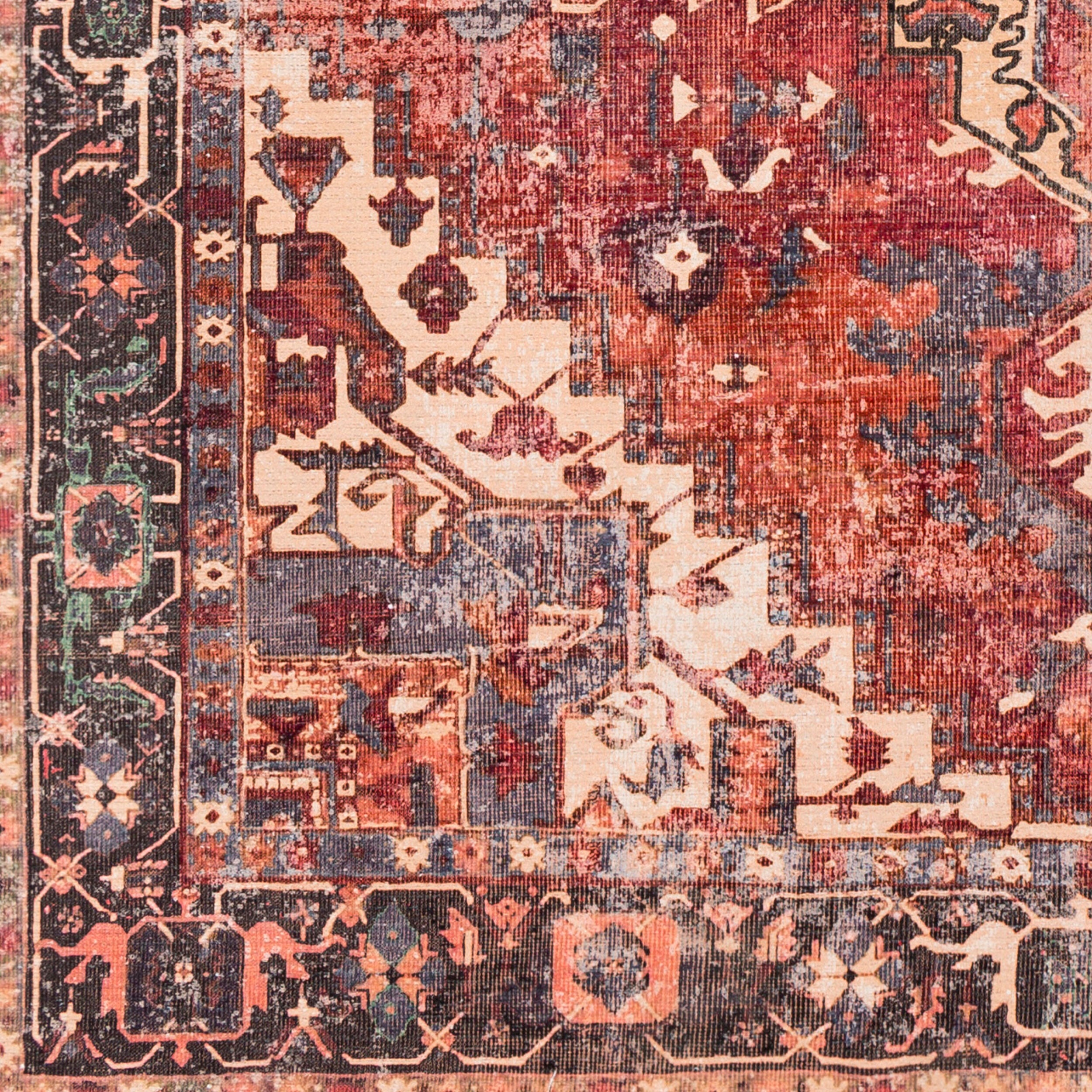 Surya Amelie AML-2308 Brown Machine Washable Area Rug by LIVABLISS