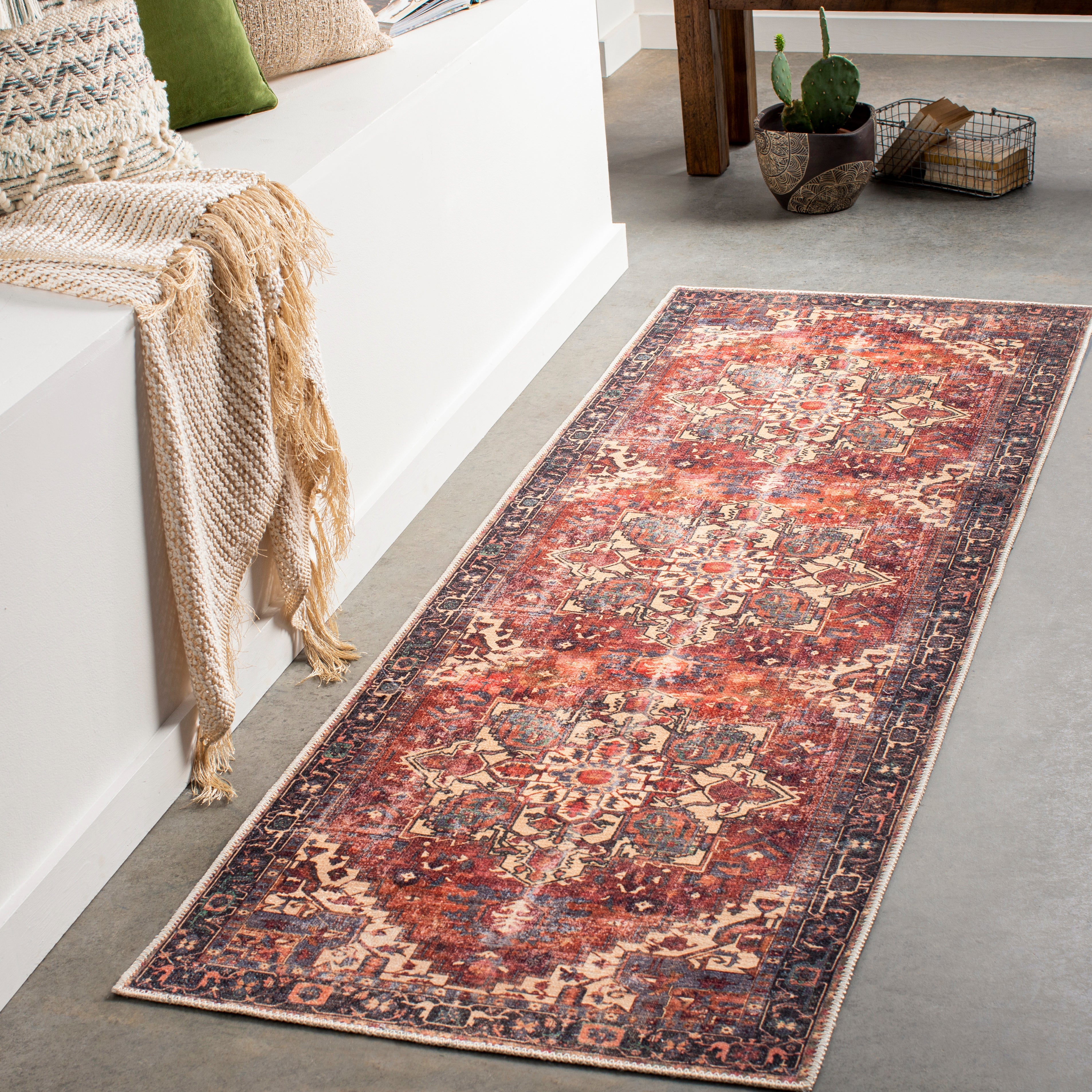 Surya Amelie AML-2308 Brown Machine Washable Area Rug by LIVABLISS