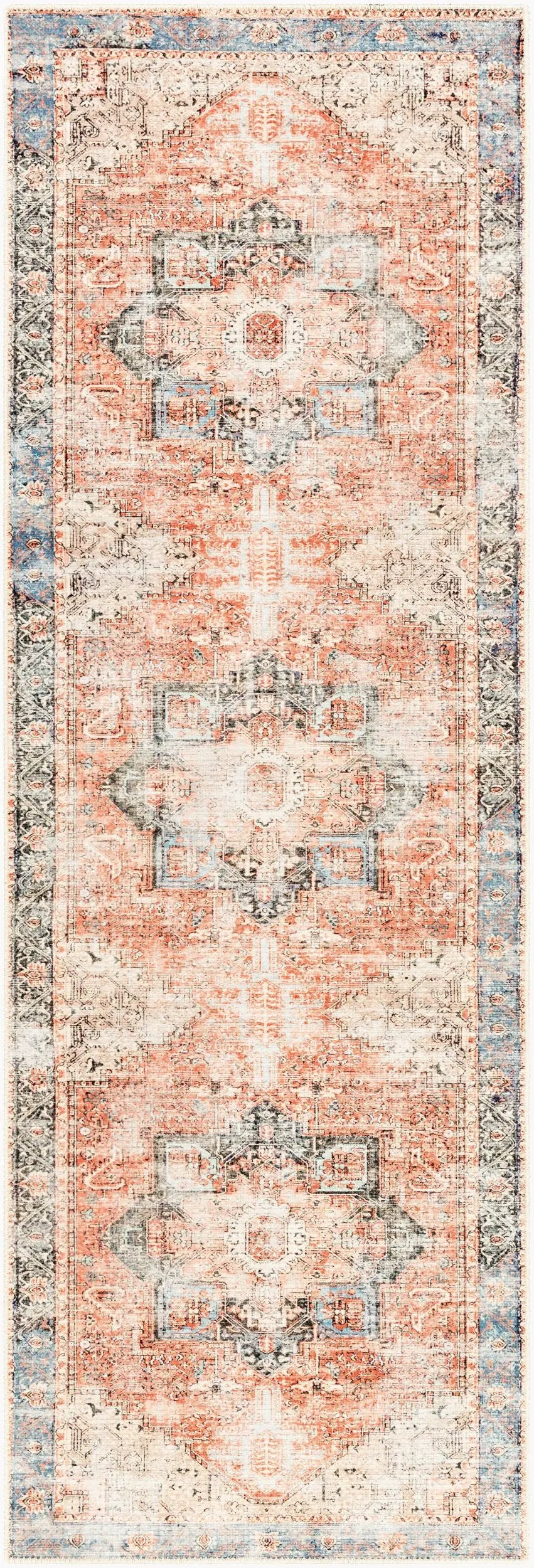 Amelie AML-2309 Rust Area Rug by LIVABLISS
