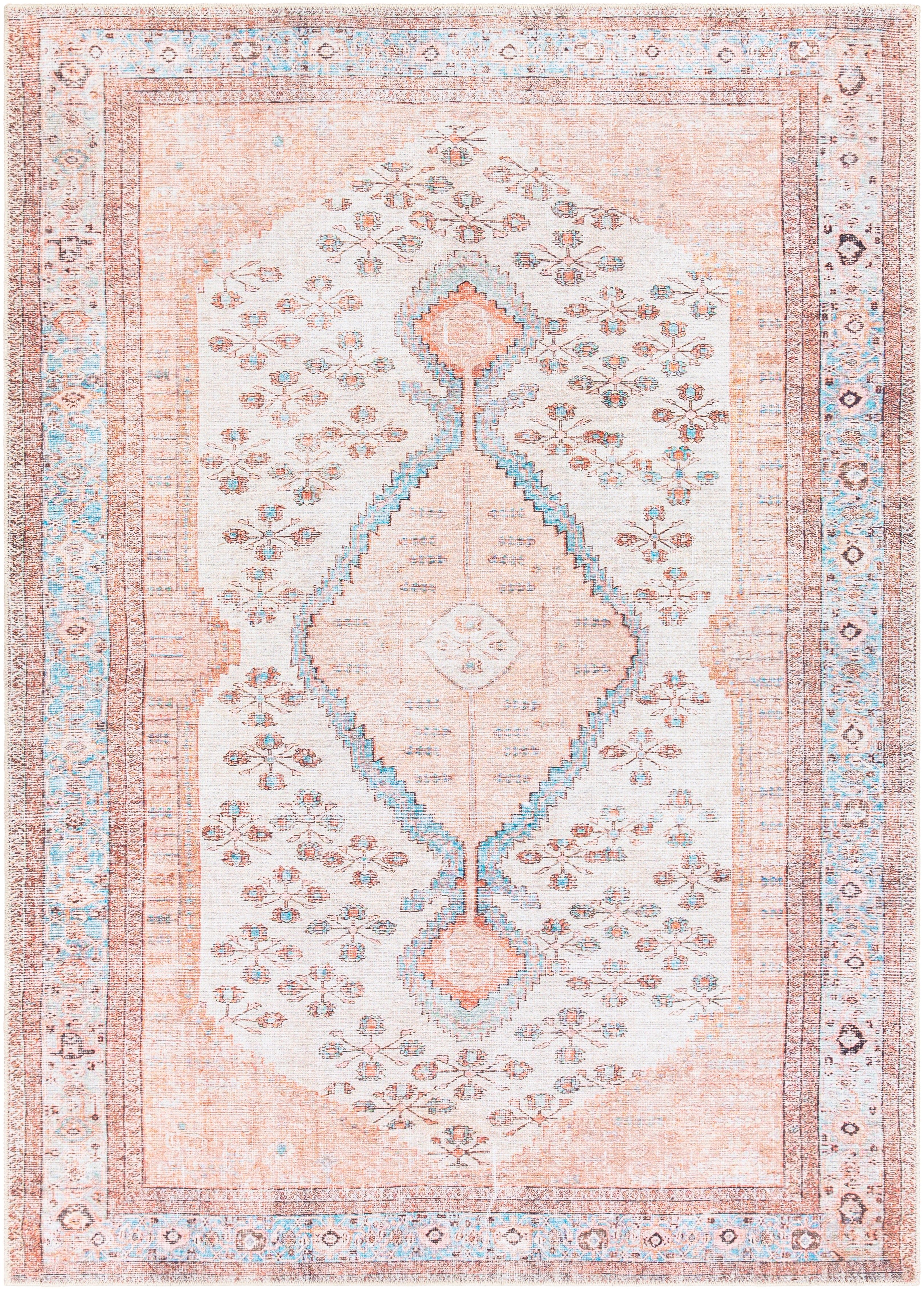 Surya Amelie AML-2326 Pink Machine Washable Area Rug by LIVABLISS