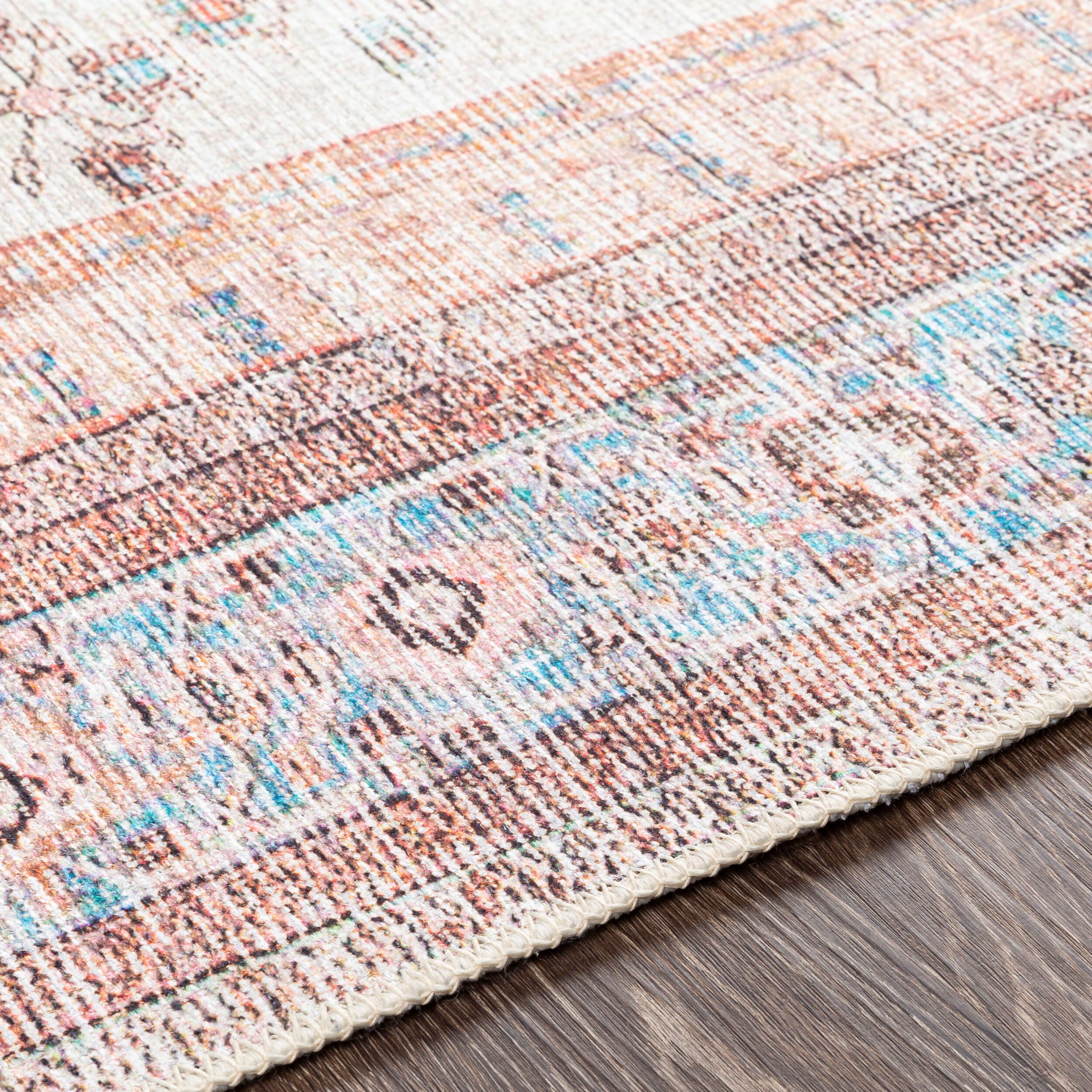 Surya Amelie AML-2326 Pink Machine Washable Area Rug by LIVABLISS