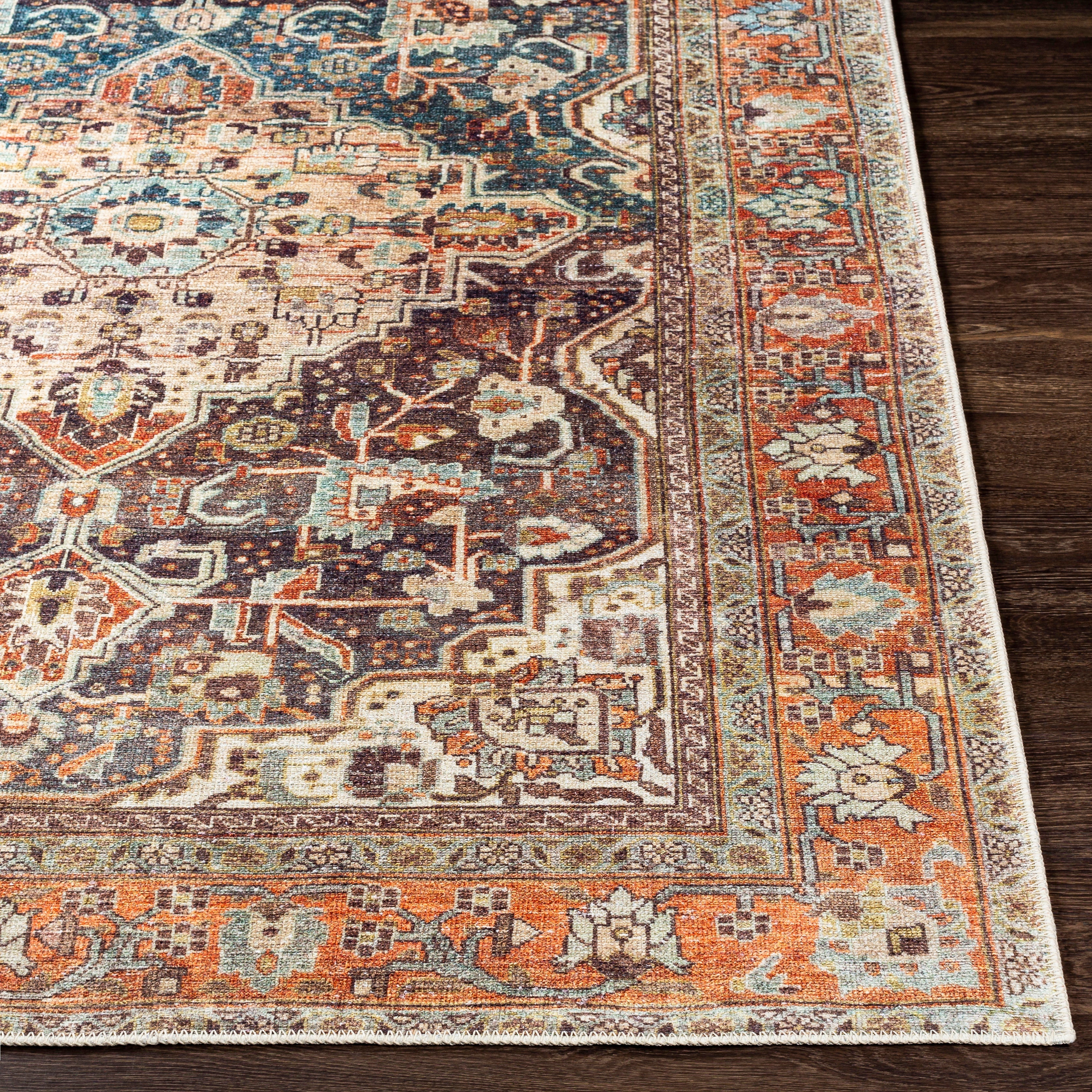 Surya Amelie AML-2343 Beige Machine Washable Area Rug by LIVABLISS