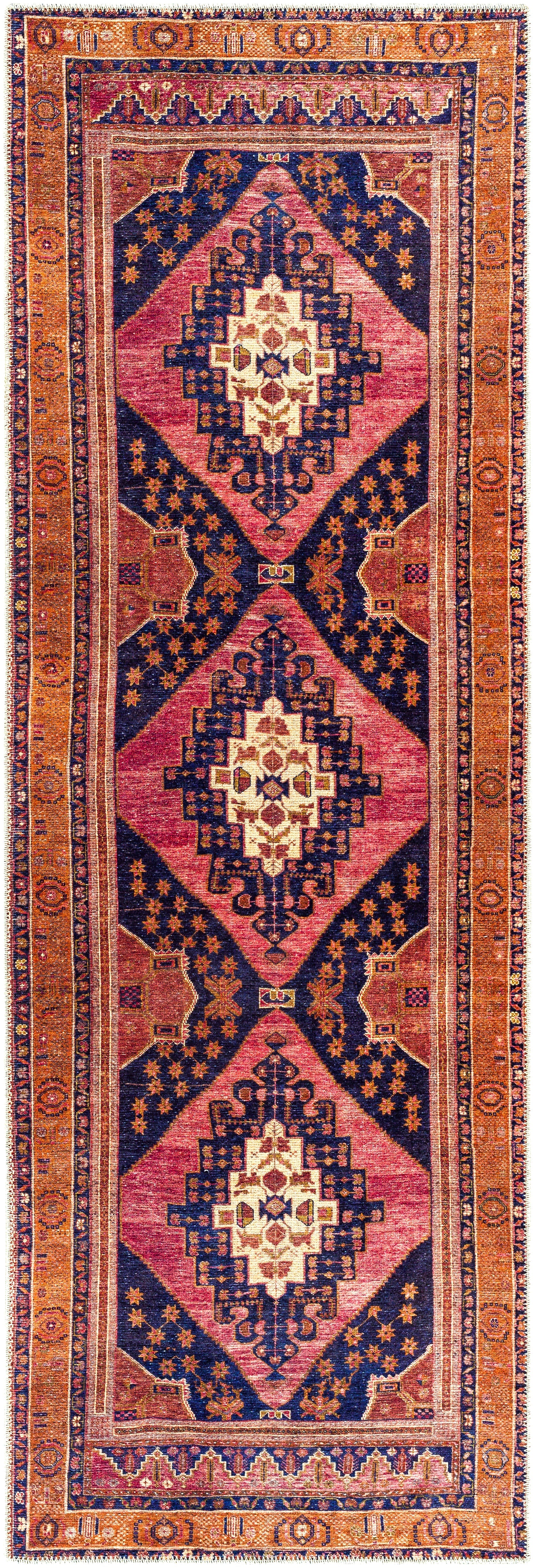 Surya Amelie AML-2347 Blue Machine Washable Area Rug by LIVABLISS
