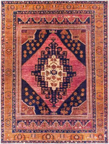 Surya Amelie AML-2347 Blue Machine Washable Area Rug by LIVABLISS