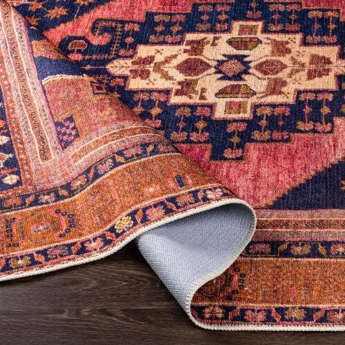 Amelie AML-2347 Dark Blue Area Rug by LIVABLISS