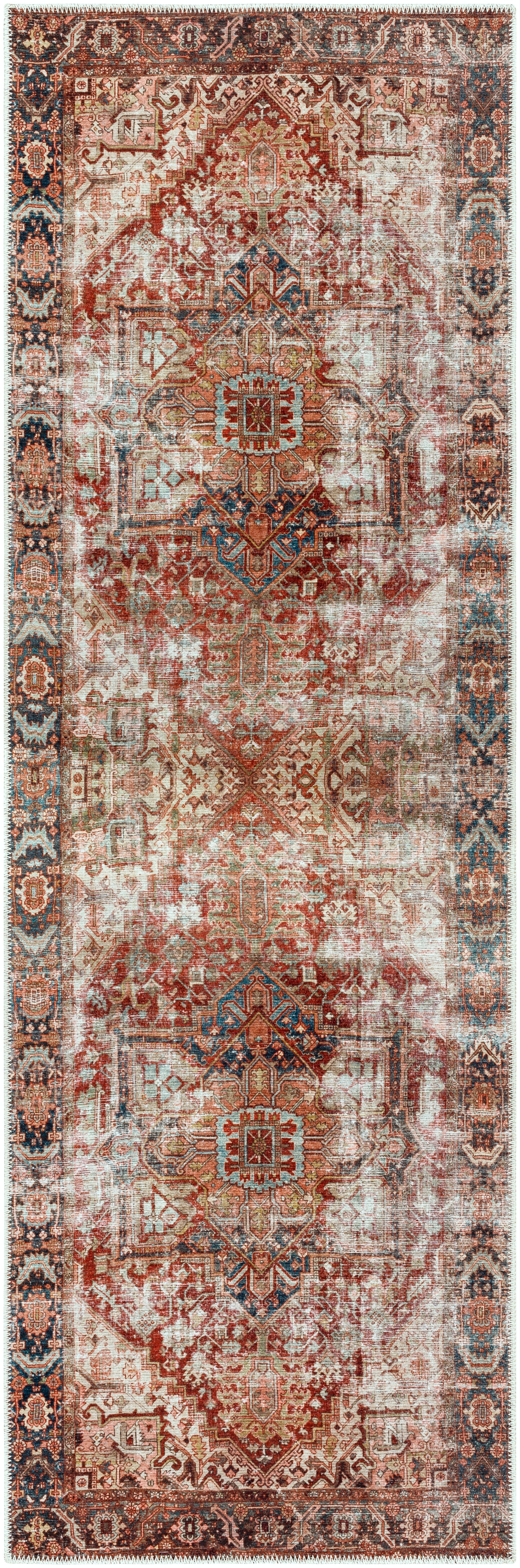 Surya Amelie AML-2350 Burgandy Machine Washable Area Rug by LIVABLISS