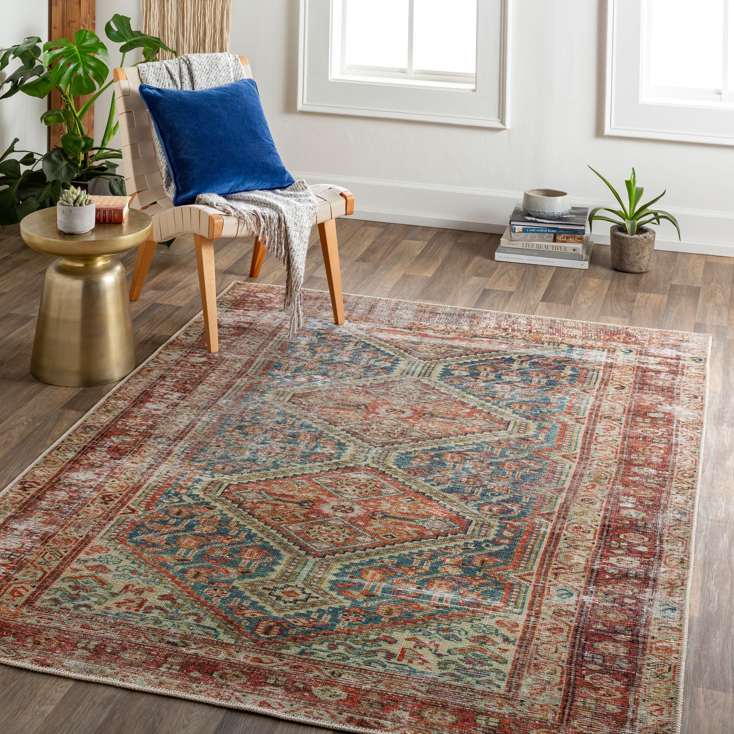 Amelie AML-2352 Blue Area Rug