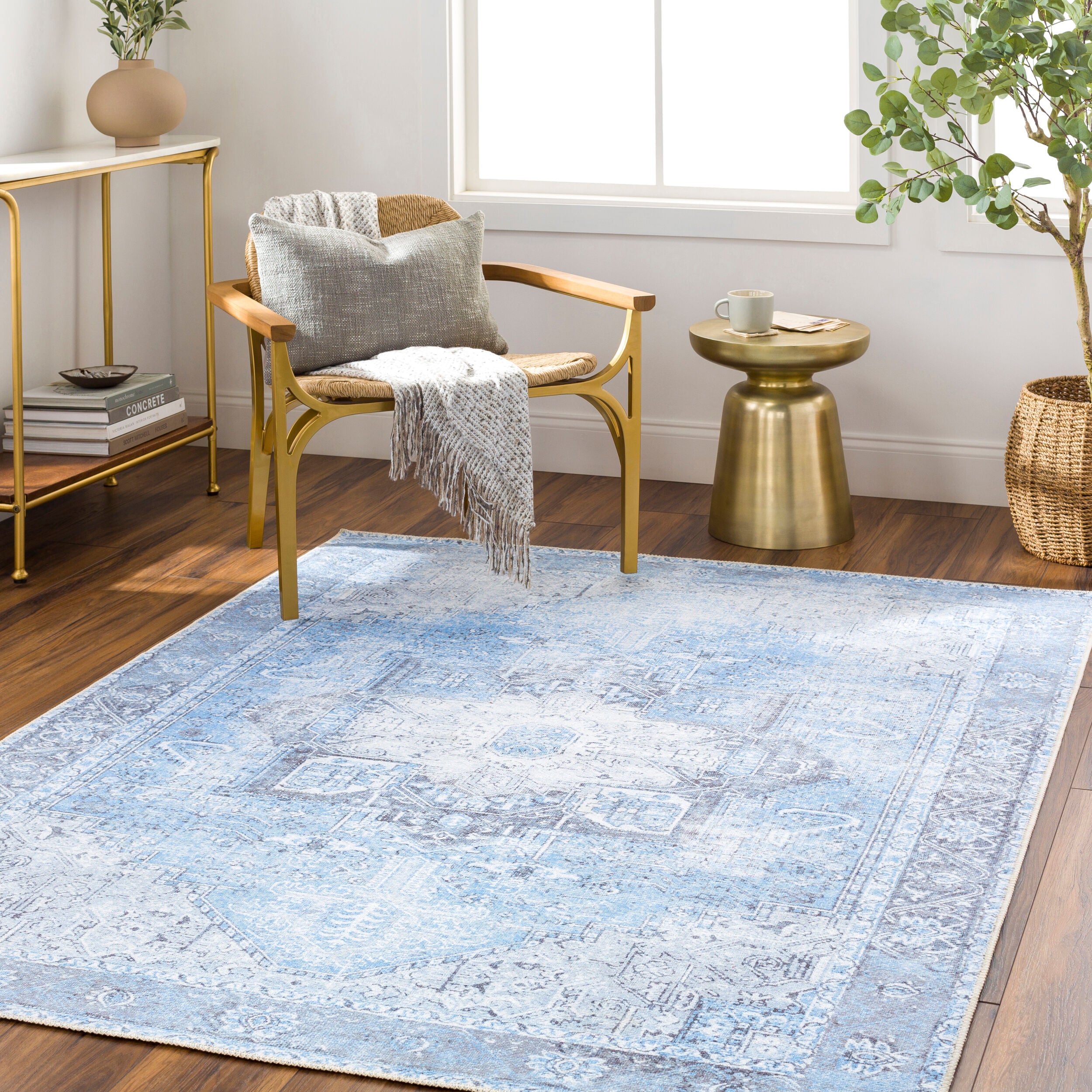 Amelie AML-2362 Light-Blue Area Rug