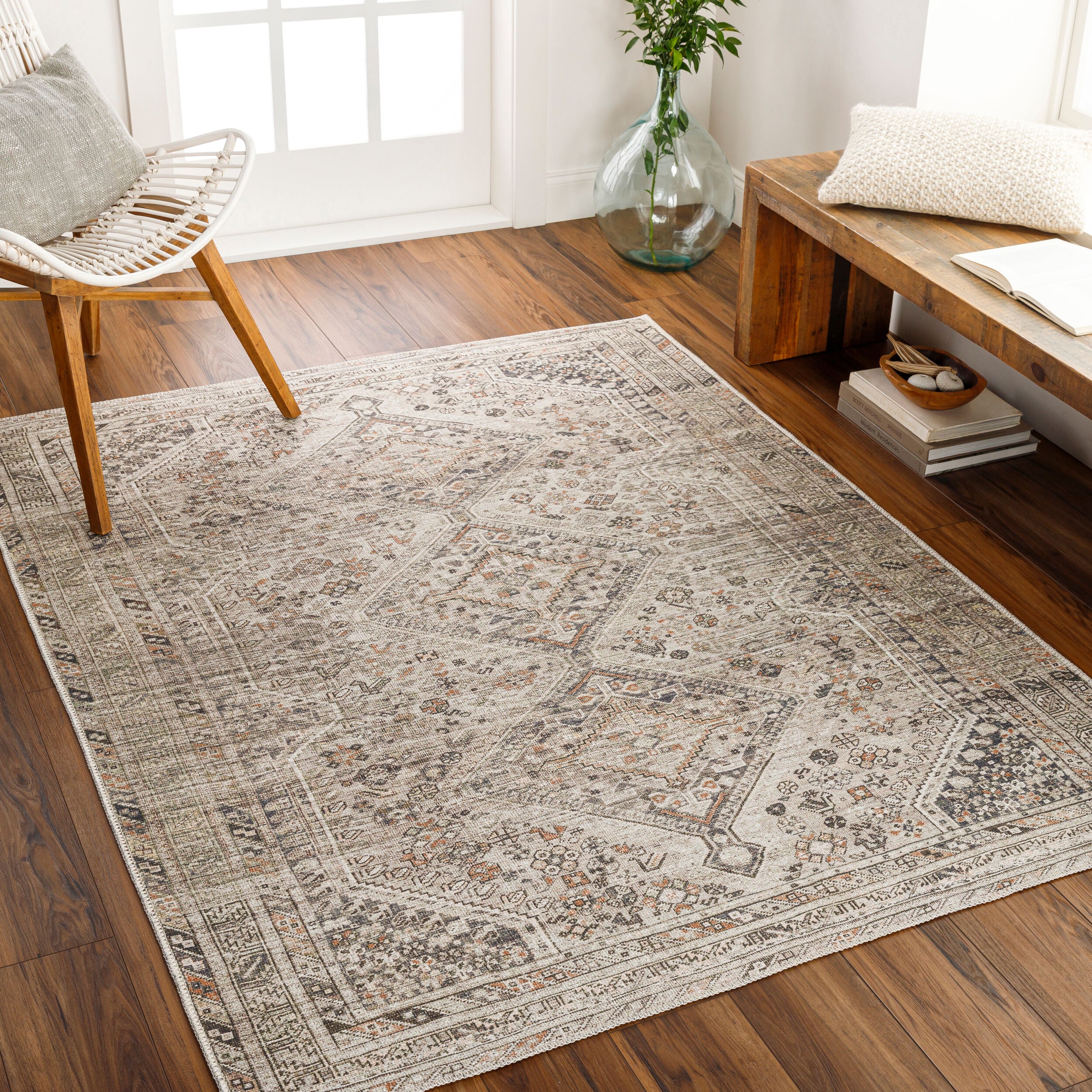 Amelie AML-2383 Light Brown Area Rug