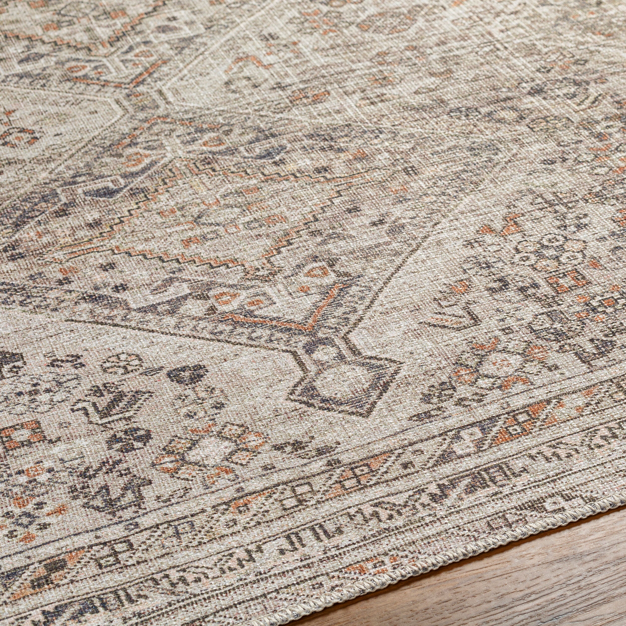 Amelie AML-2383 Light Brown Area Rug