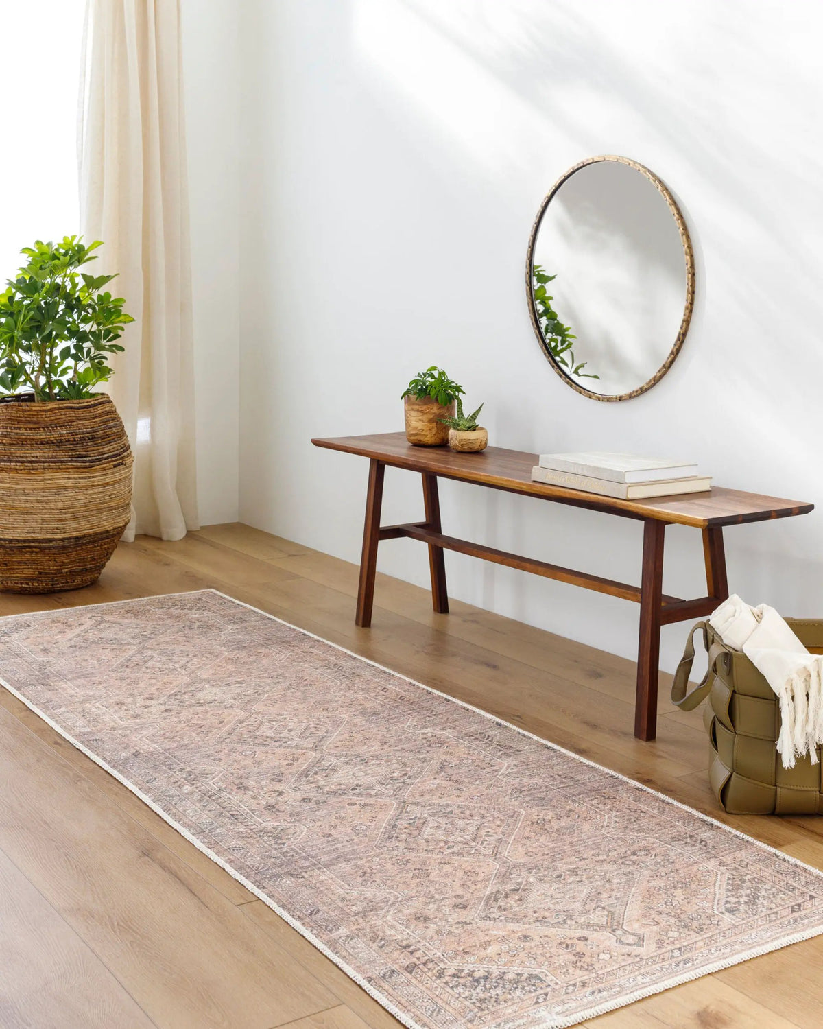 Amelie AML-2384 Light Brown Area Rug by LIVABLISS