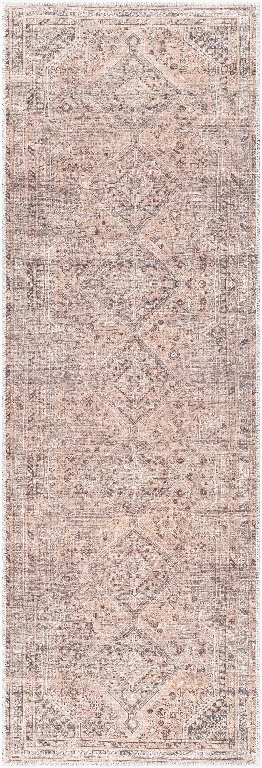 Amelie AML-2384 Light Brown Area Rug by LIVABLISS
