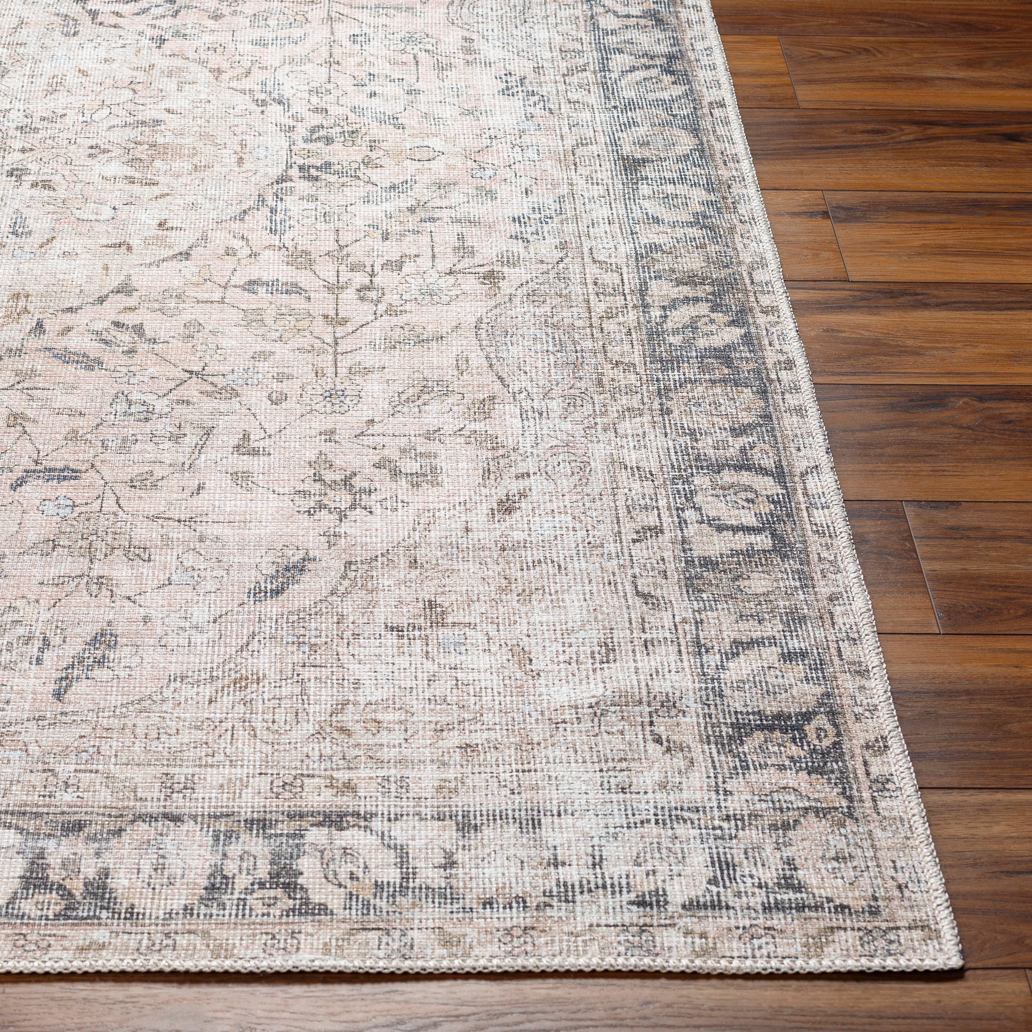 Becki Owens Amelie AML-2386 Blush Machine Washable Area Rug by LIVABLISS