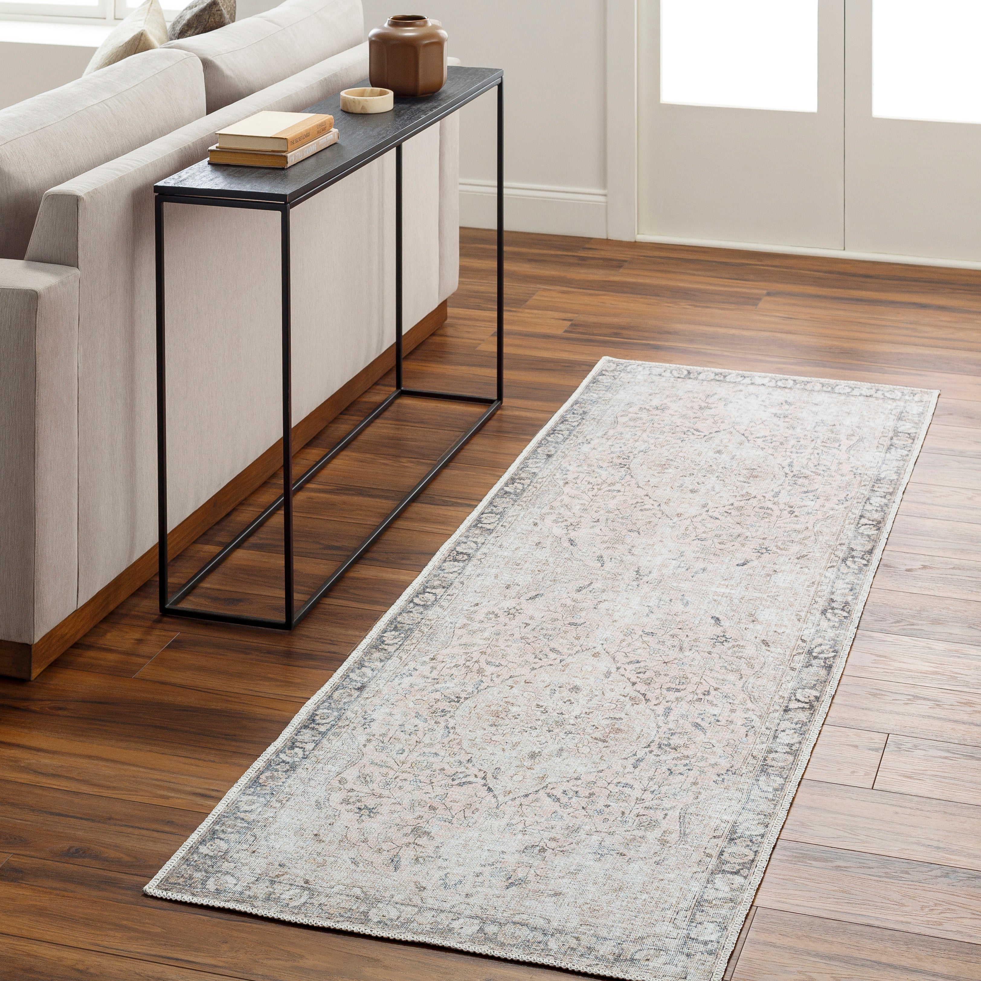 Becki Owens Amelie AML-2386 Blush Machine Washable Area Rug by LIVABLISS