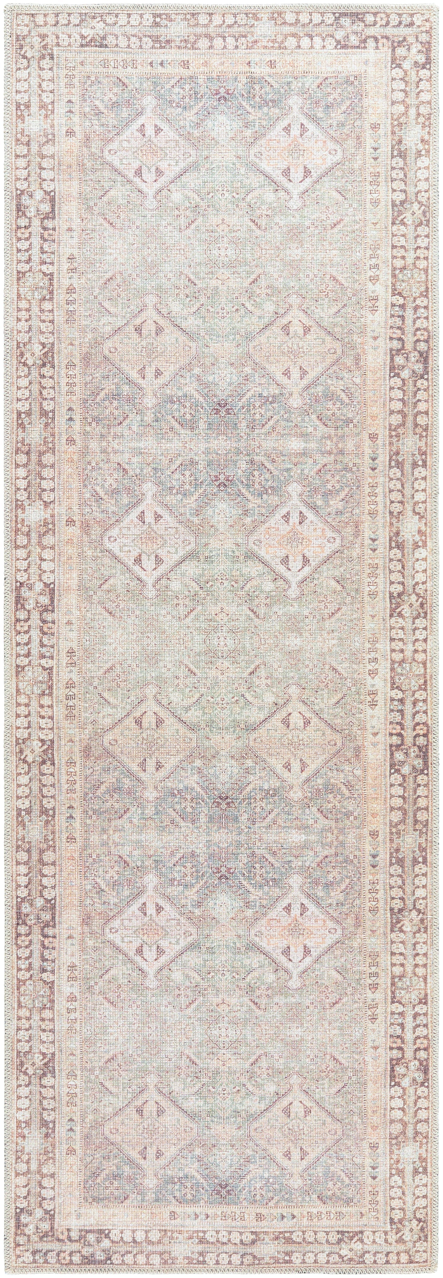 Becki Owens Amelie AML-2394 Seafoam Machine Washable Area Rug by LIVABLISS
