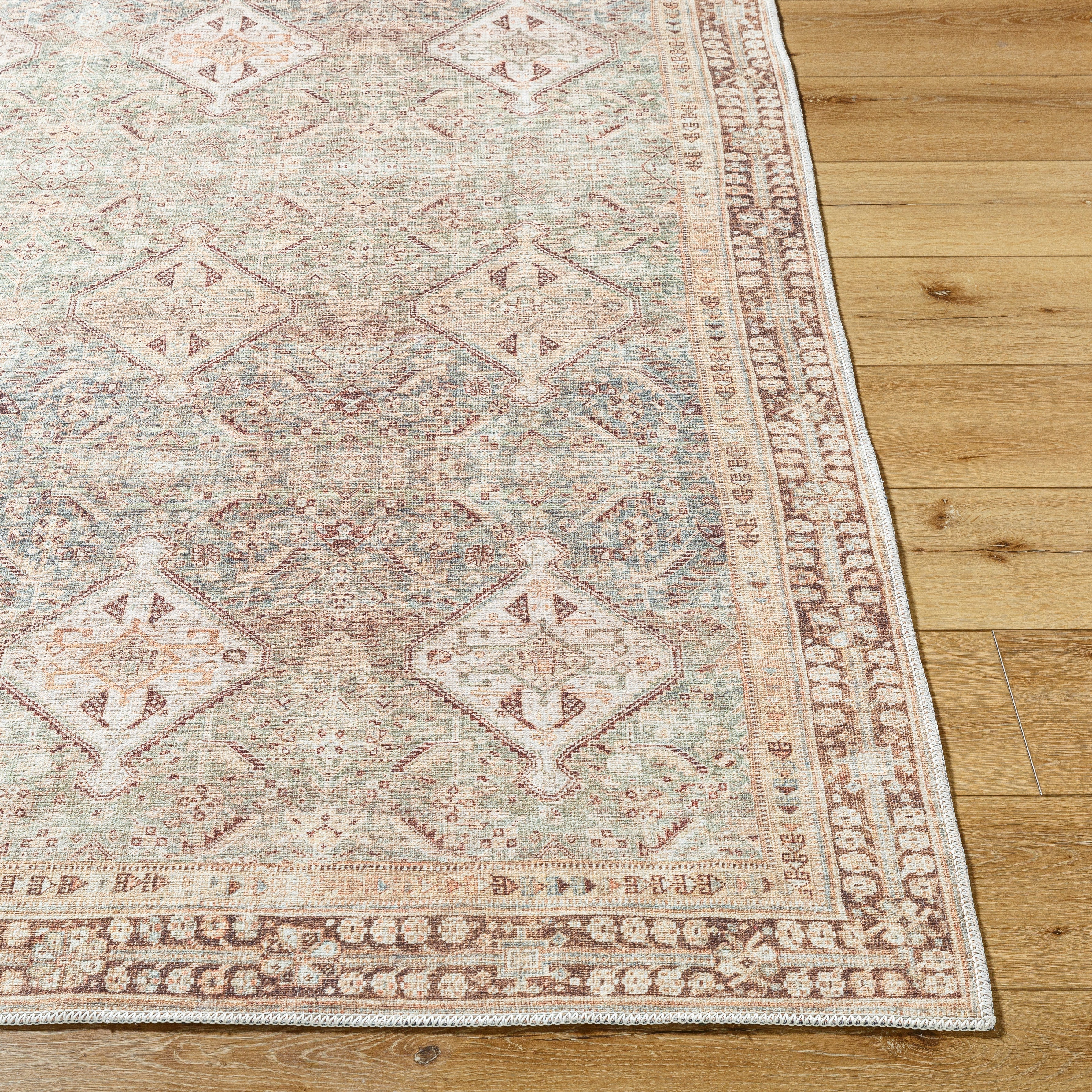 Becki Owens Amelie AML-2394 Seafoam Machine Washable Area Rug by LIVABLISS