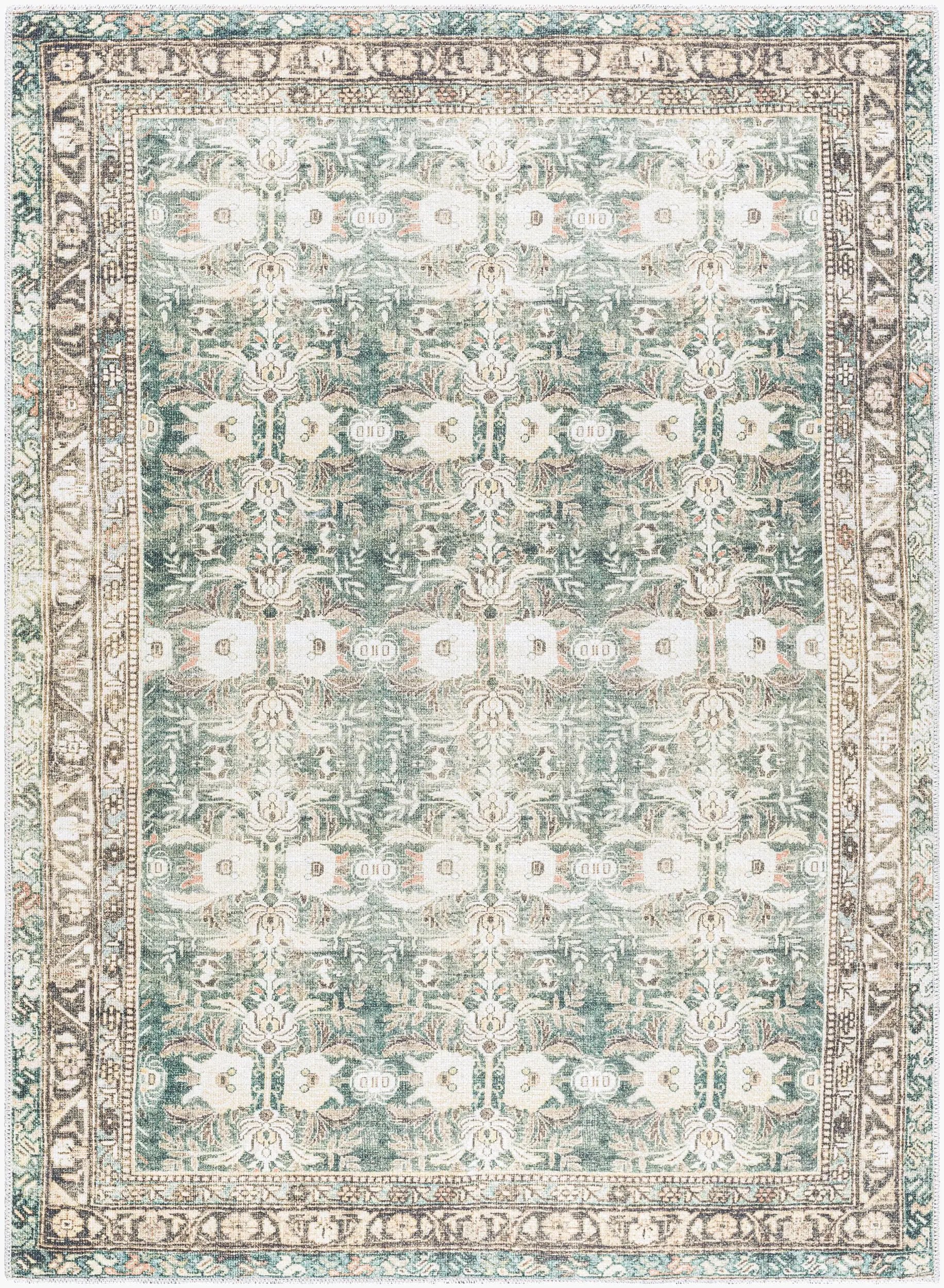 Amelie AML-2396 Olive Area Rug by LIVABLISS