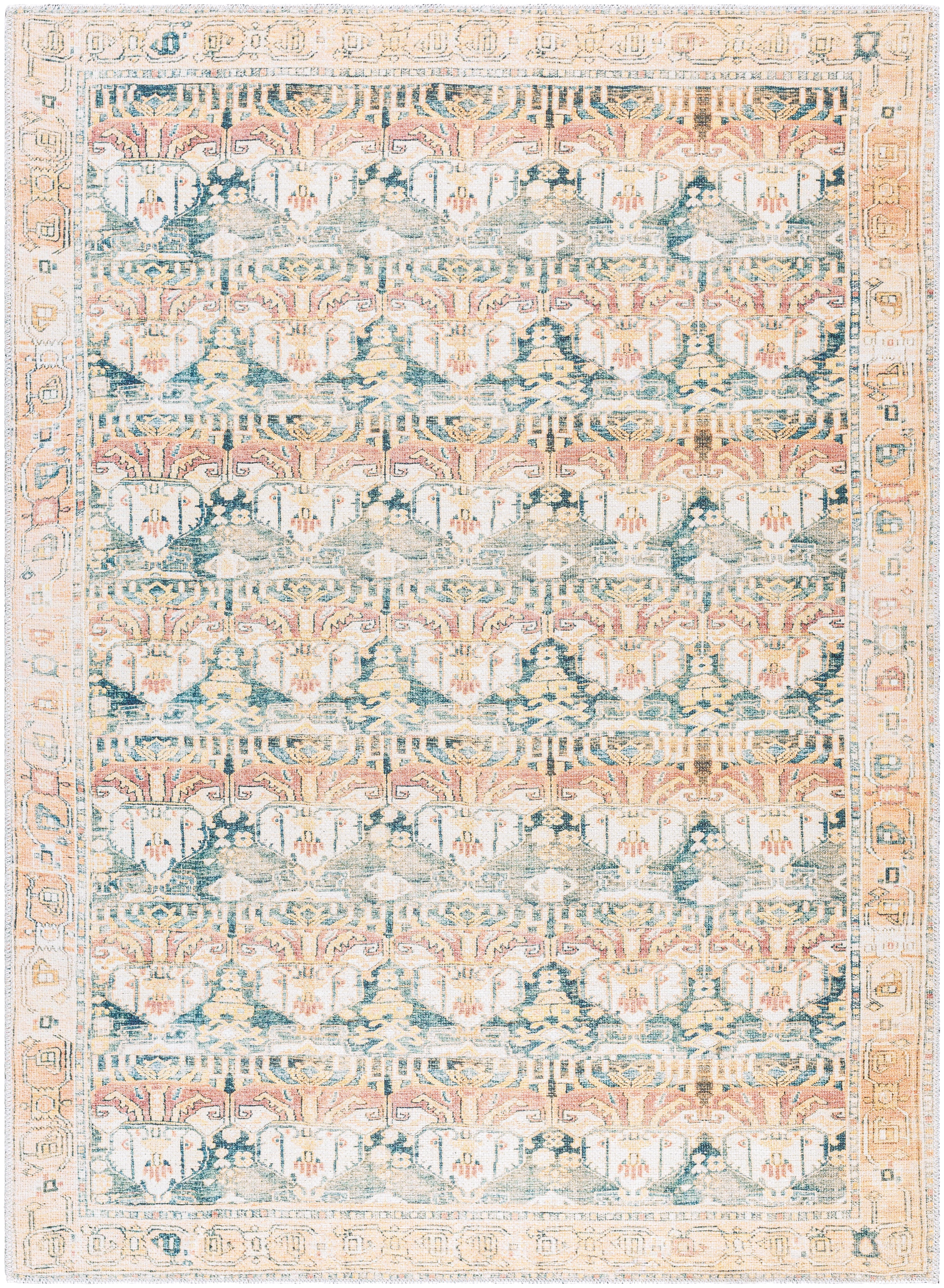 Surya Amelie AML-2397 Medium Green Machine Washable Area Rug by LIVABLISS