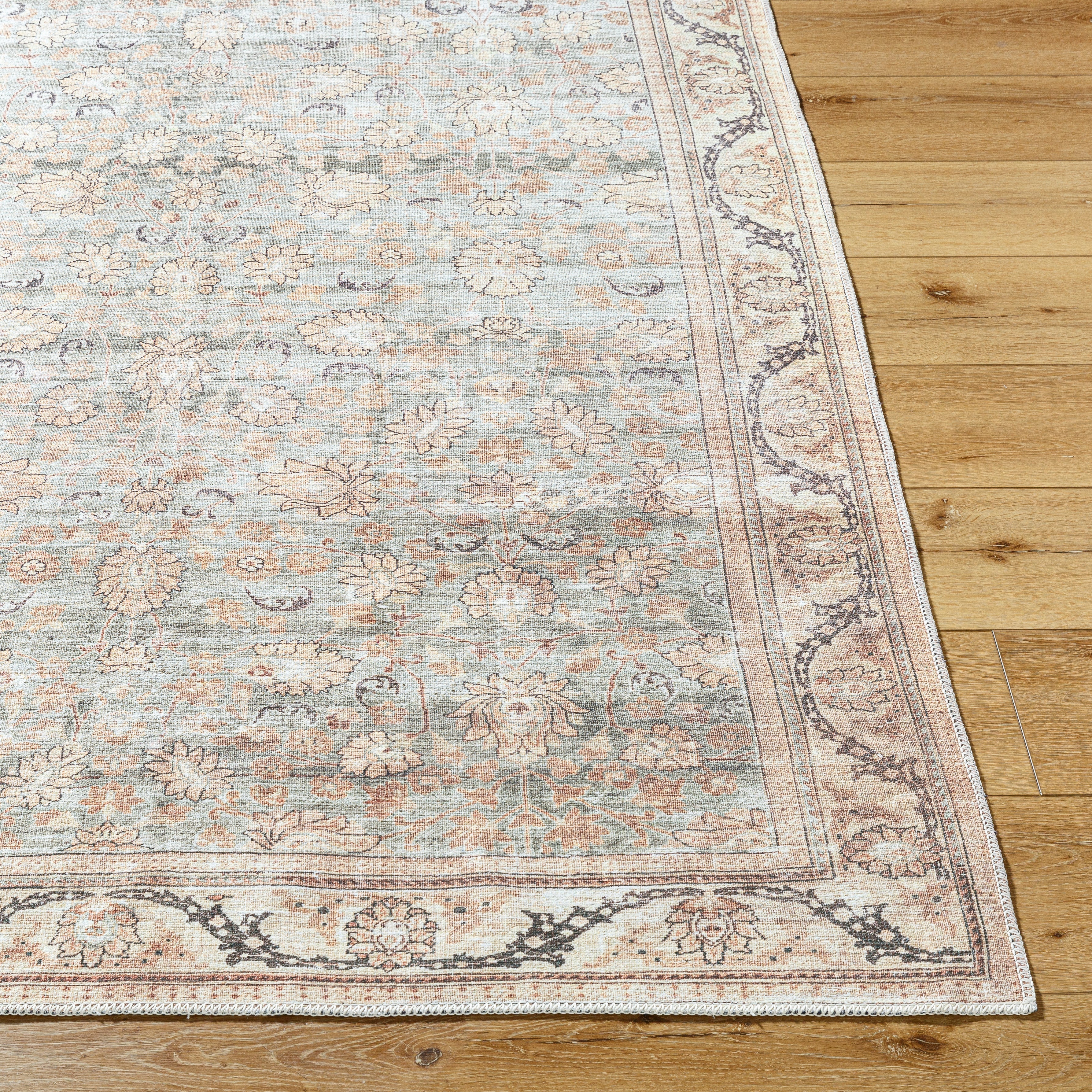 Becki Owens Amelie AML-2398 Seafoam Machine Washable Area Rug by LIVABLISS