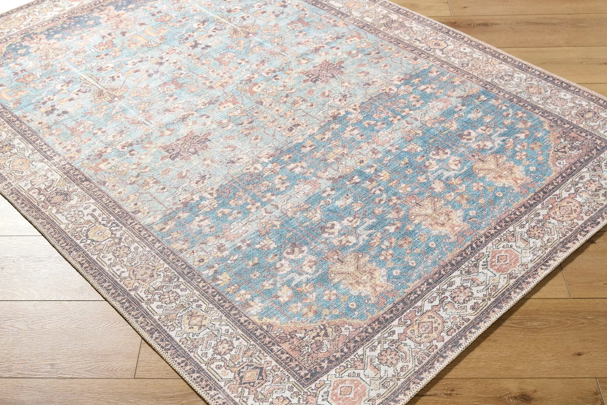 Amelie AML-2399 Pale-Blue Area Rug by LIVABLISS