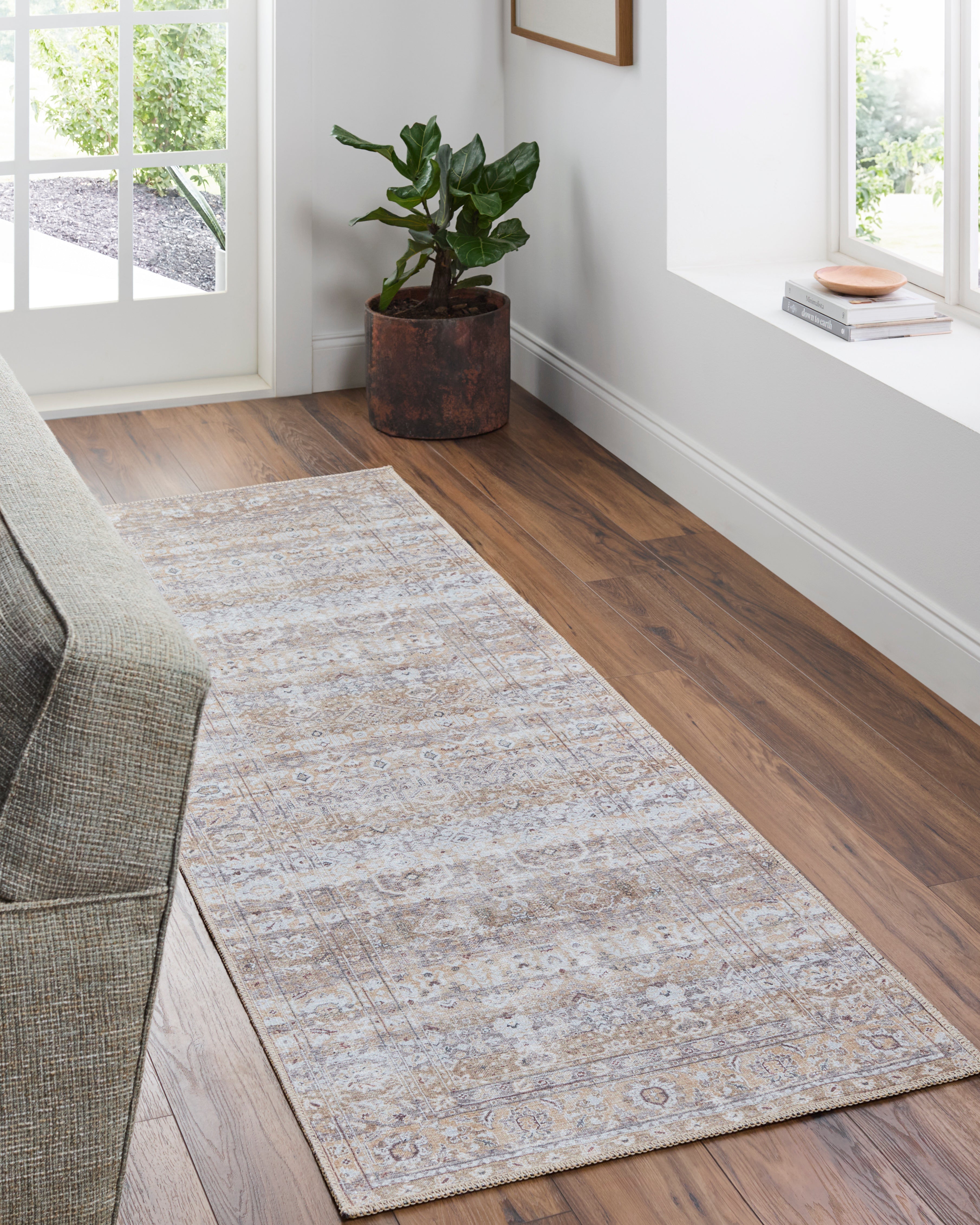 Surya Amelie AML-2400 Beige Machine Washable Area Rug by LIVABLISS