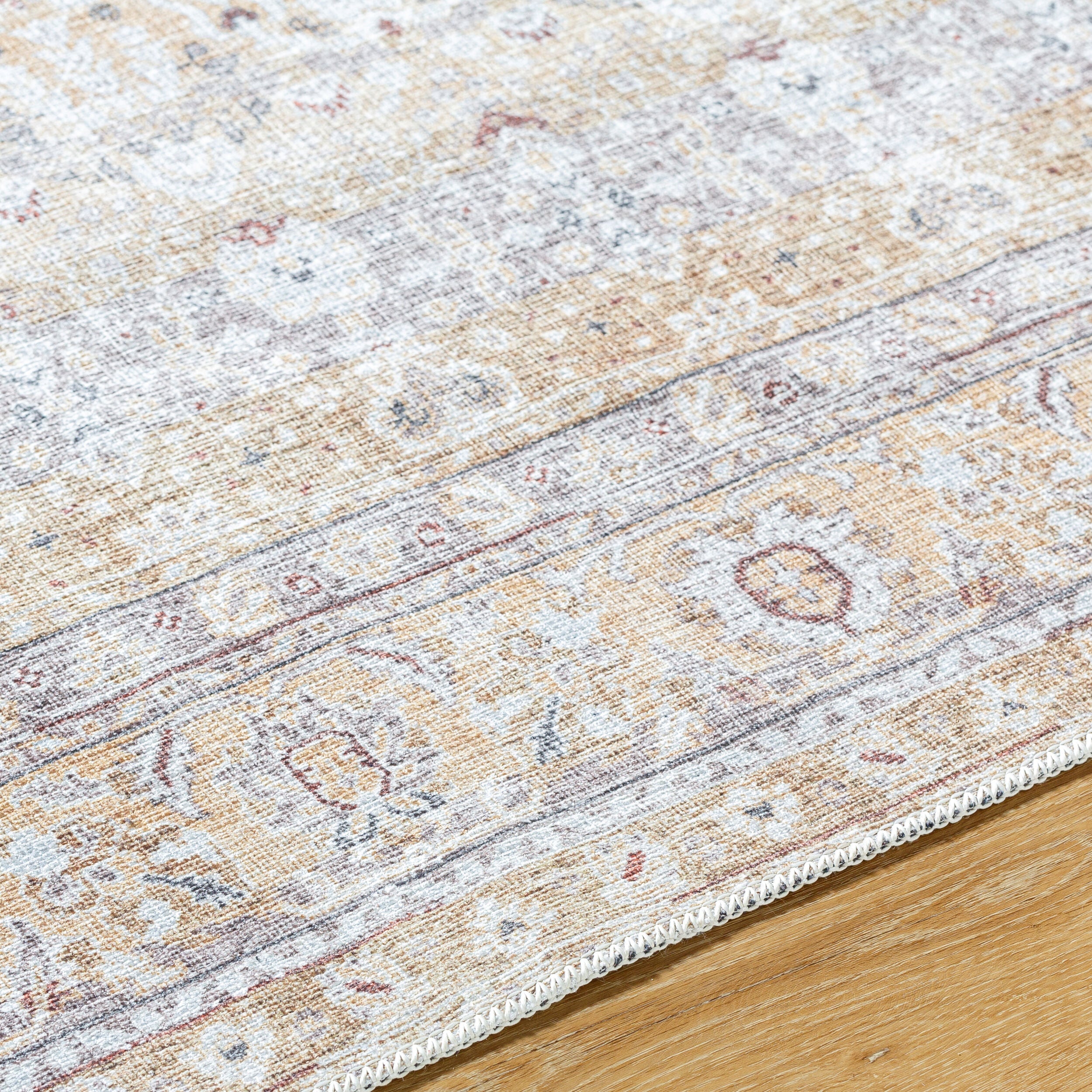 Surya Amelie AML-2400 Beige Machine Washable Area Rug by LIVABLISS