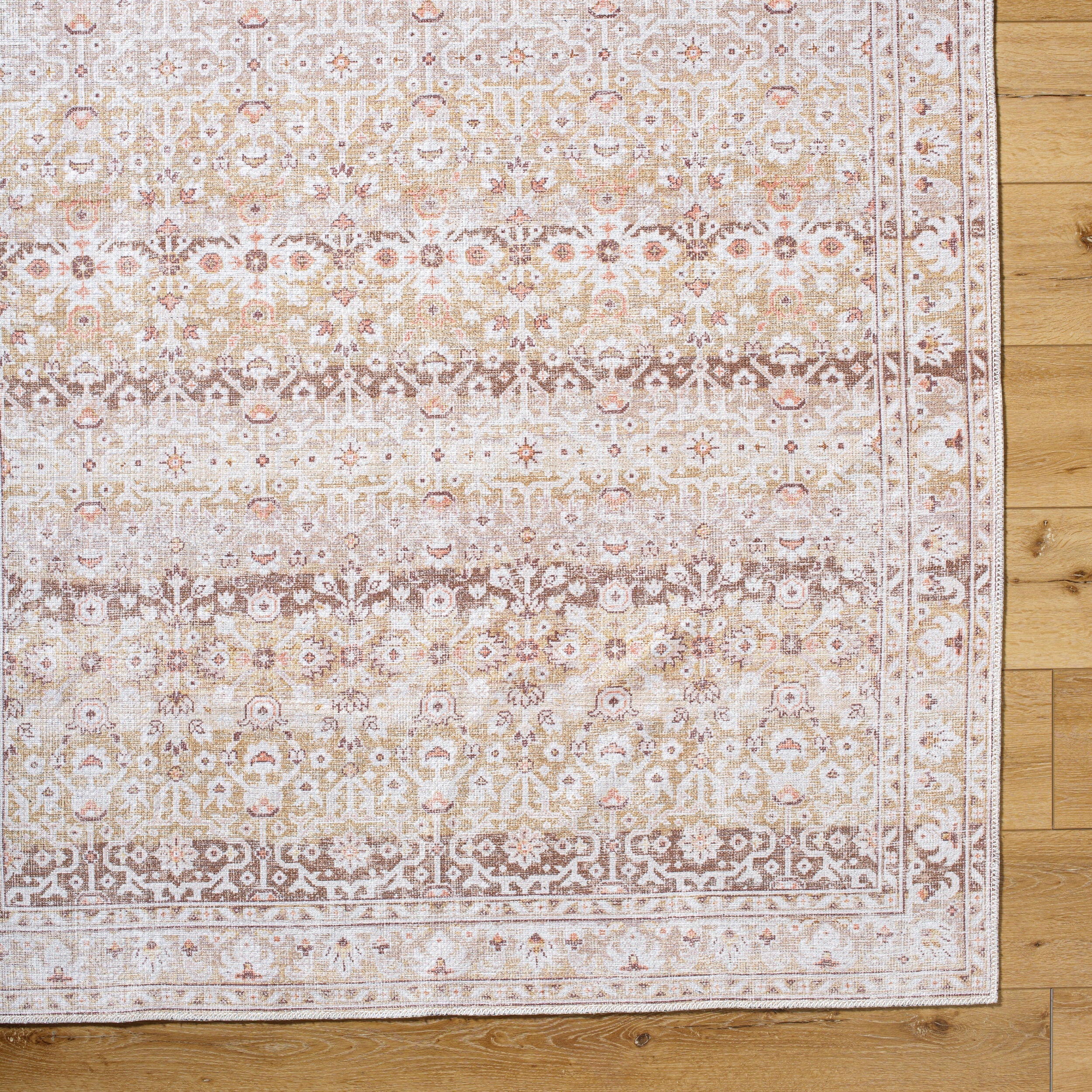 Surya Amelie AML-2401 Cream Machine Washable Area Rug by LIVABLISS