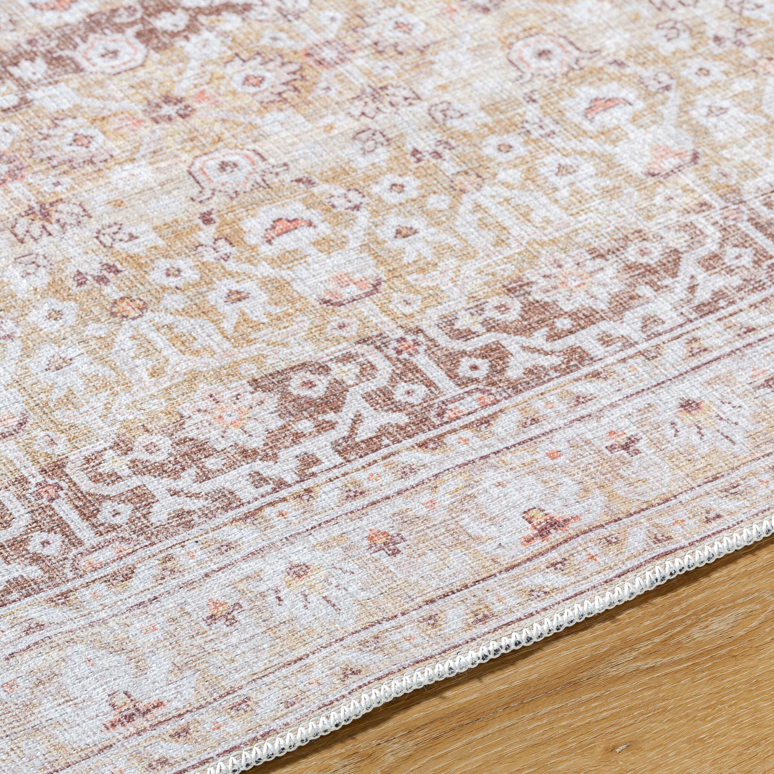Surya Amelie AML-2401 Cream Machine Washable Area Rug by LIVABLISS