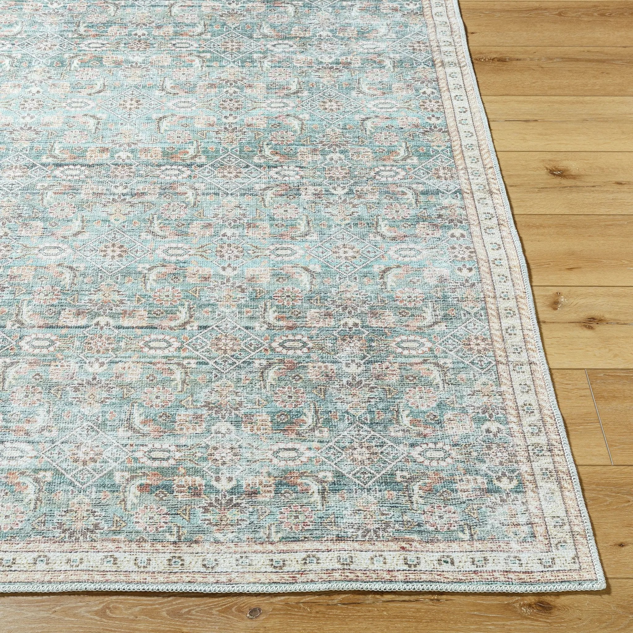 Amelie AML-2403 Pale-Blue Area Rug by LIVABLISS