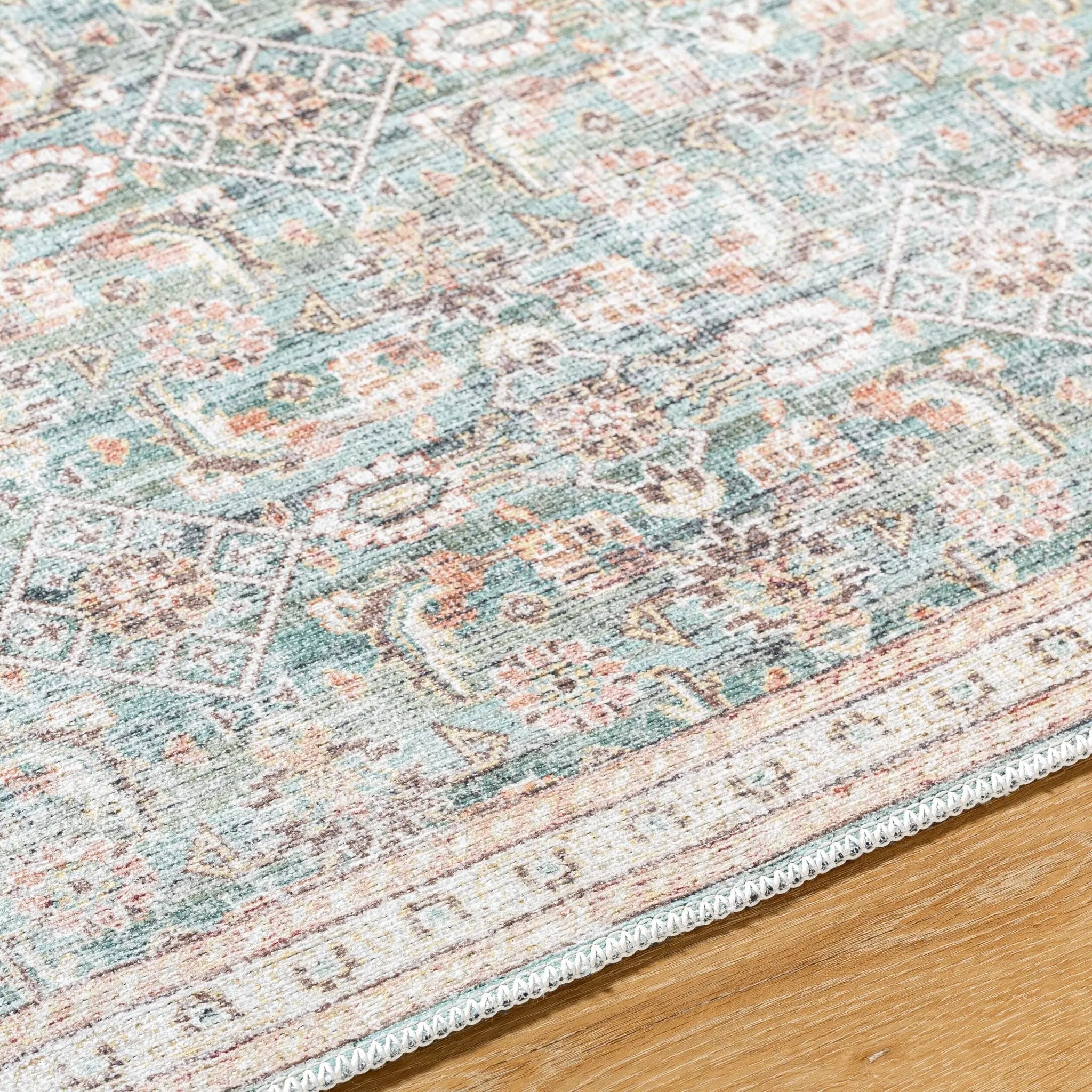Amelie AML-2403 Pale-Blue Area Rug by LIVABLISS