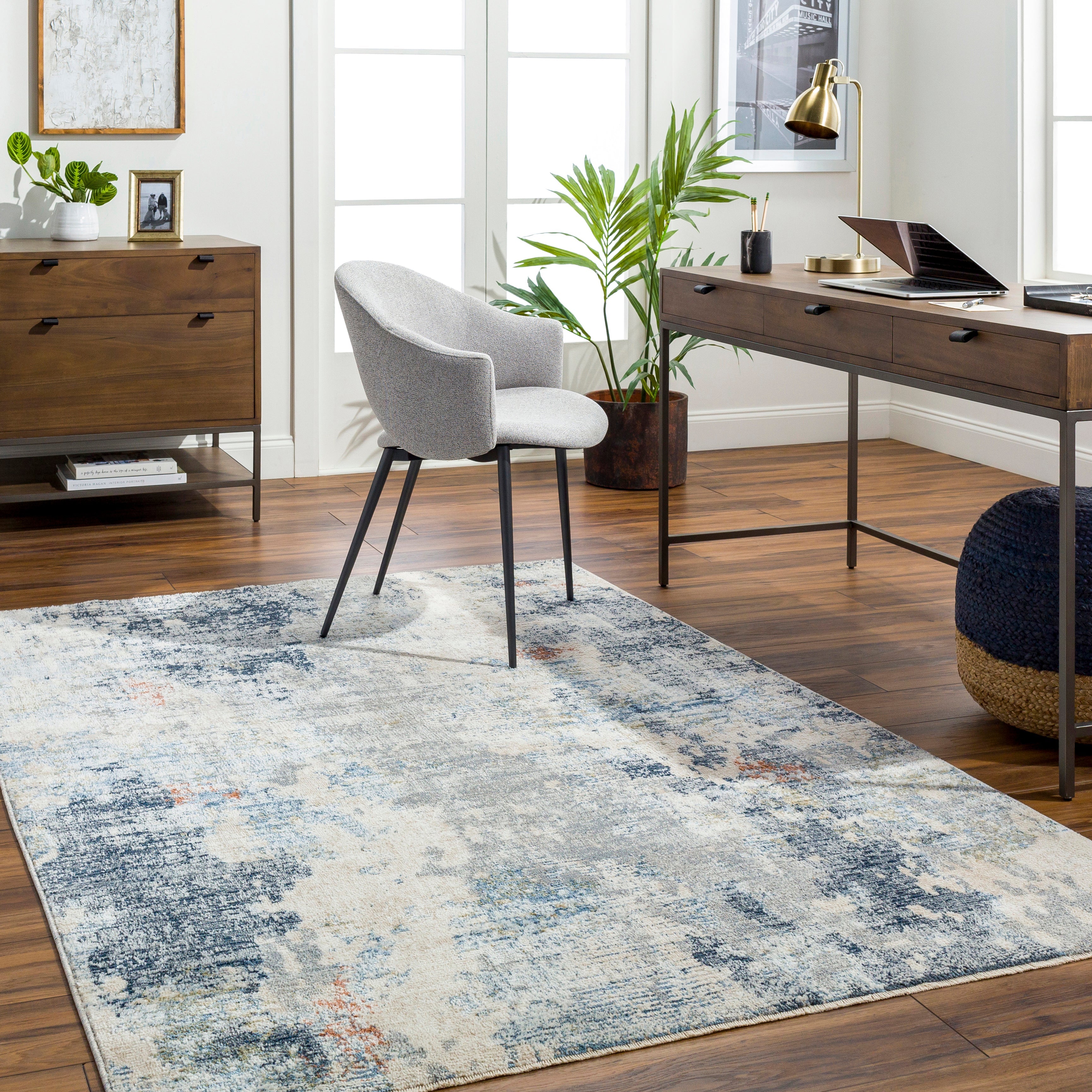 Surya Amore AMO-2341 Deep Teal Area Rug by LIVABLISS