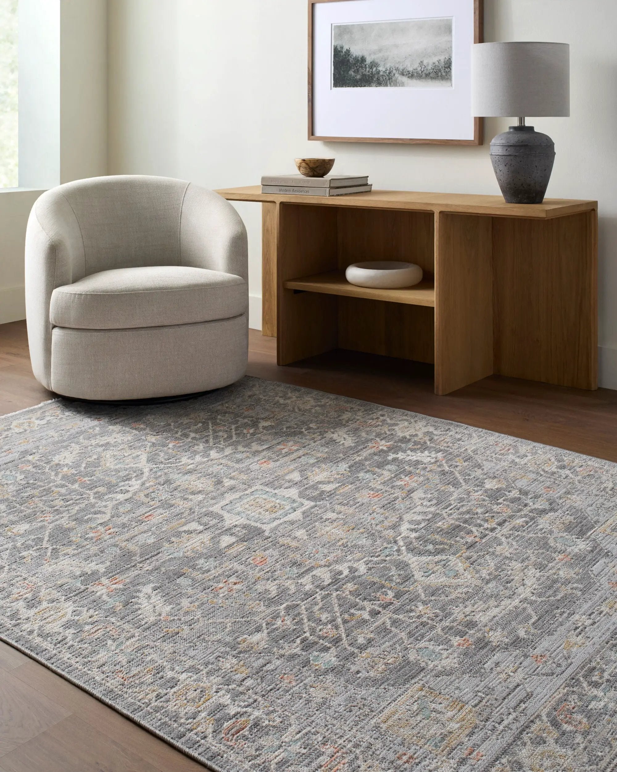 Amir AMR-2303 Multicolor Area Rug by LIVABLISS