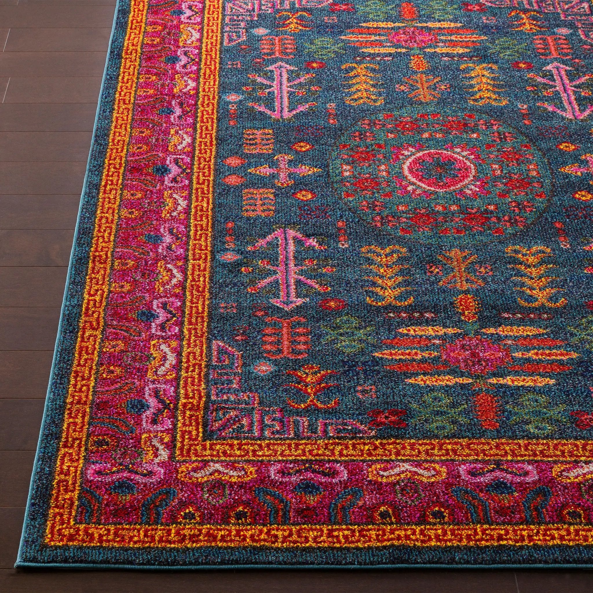 Anika ANI-1005 Blue Area Rug by LIVABLISS
