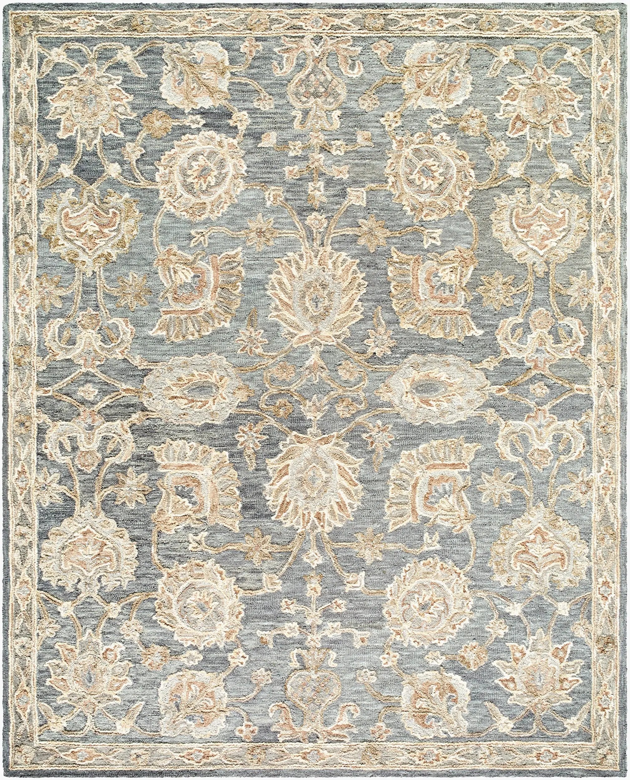 Arnold AOD-2300 Slate-Gray Area Rug by LIVABLISS