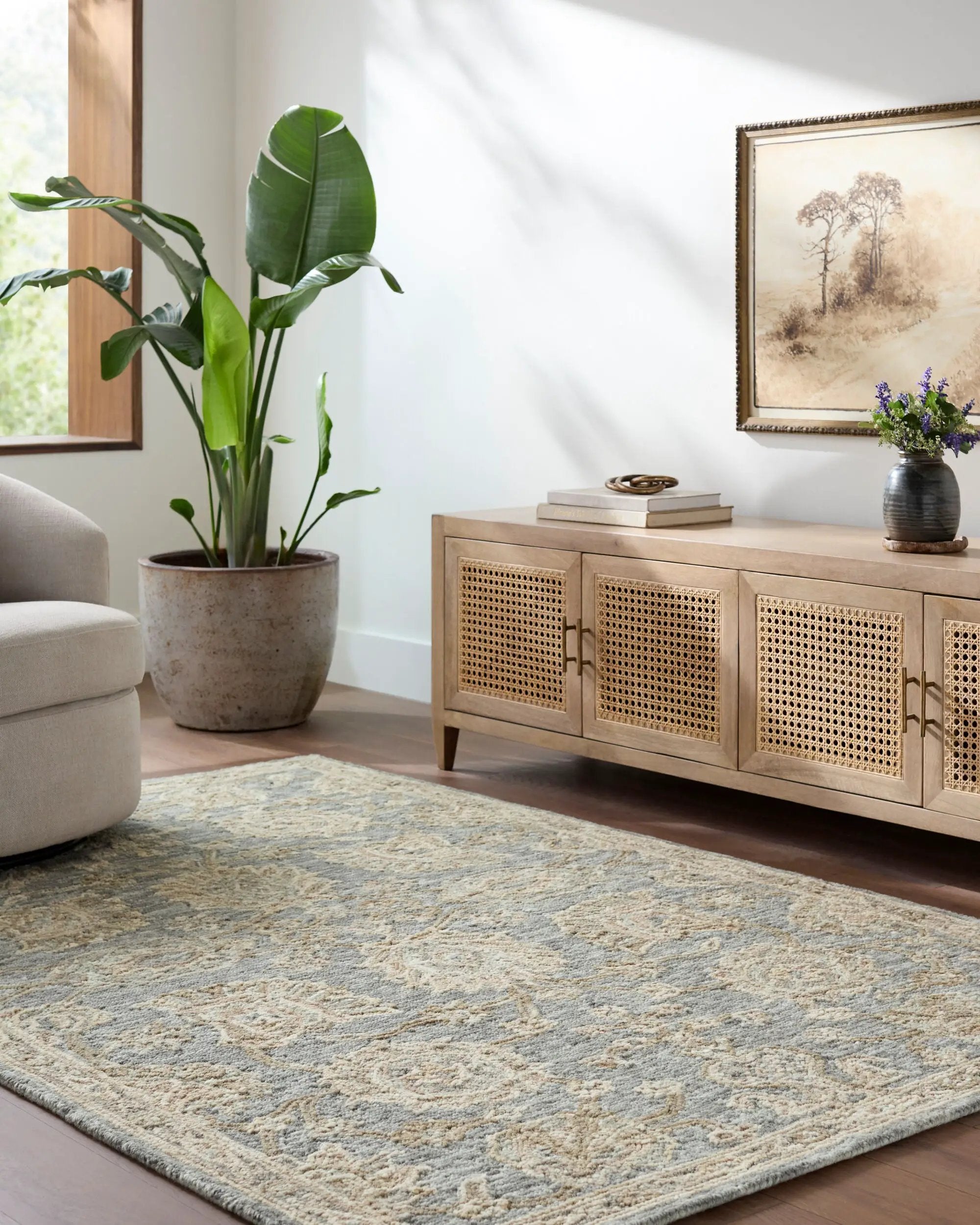 Arnold AOD-2300 Slate-Gray Area Rug by LIVABLISS